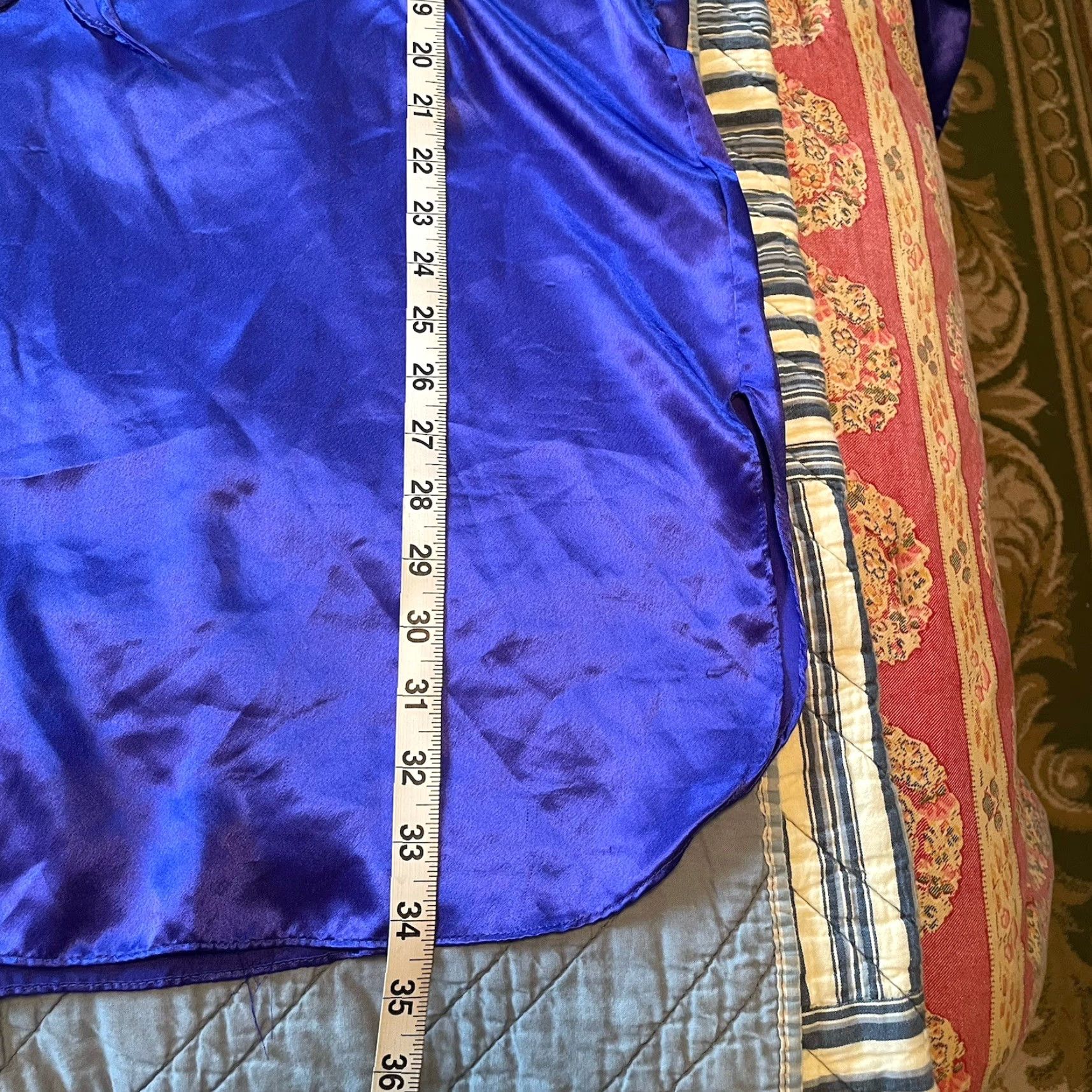 Vintage VTG Avon Nightgown Satin Purple Gown Oversized M/L Woman’s 1980s Nightgown Purple Satin Size ONE SIZE - 7 Thumbnail