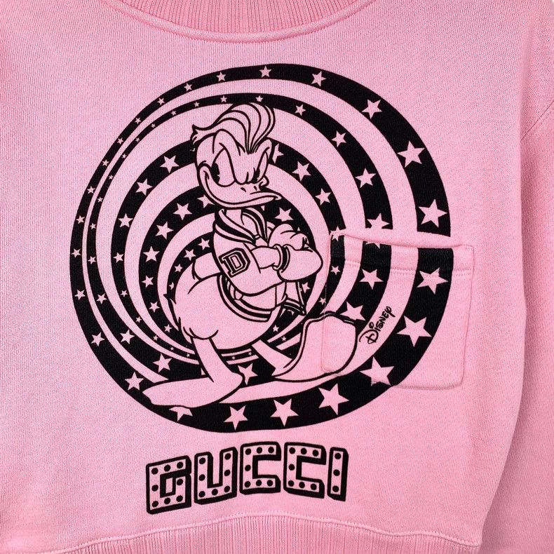 Gucci Gucci Disney cooperation pink Donald Duck round-neck cotton Size US XXS / EU 40 - 4 Thumbnail