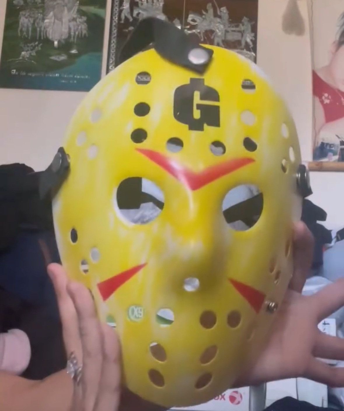 Goth Money Goth money records hockey mask yellow Size ONE SIZE - 1 Thumbnail