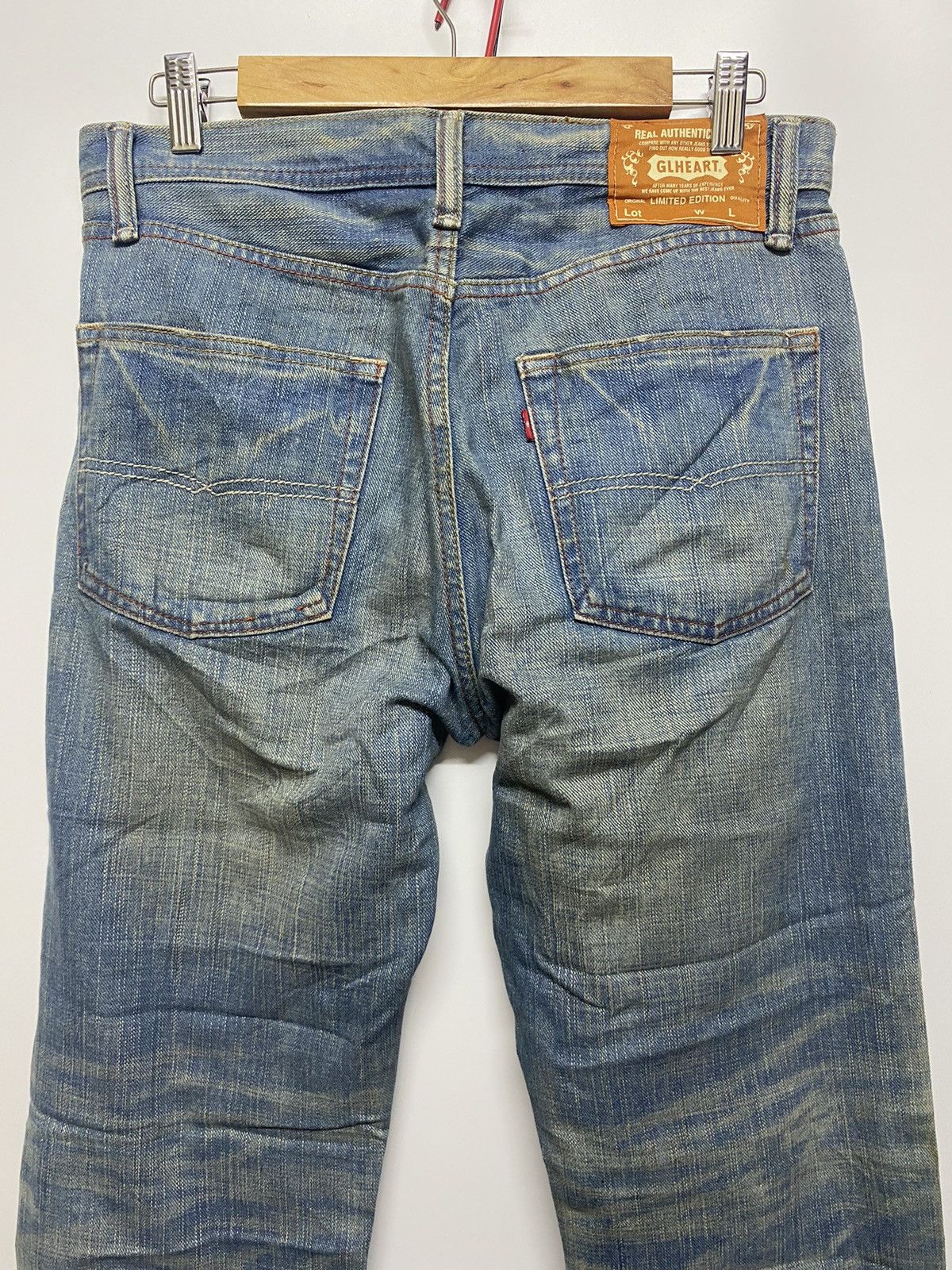 Designer × Japanese Brand GLHEART Japanese Brand Distressed Denim Jeans Limited Editio Size US 34 / EU 50 - 7 Thumbnail