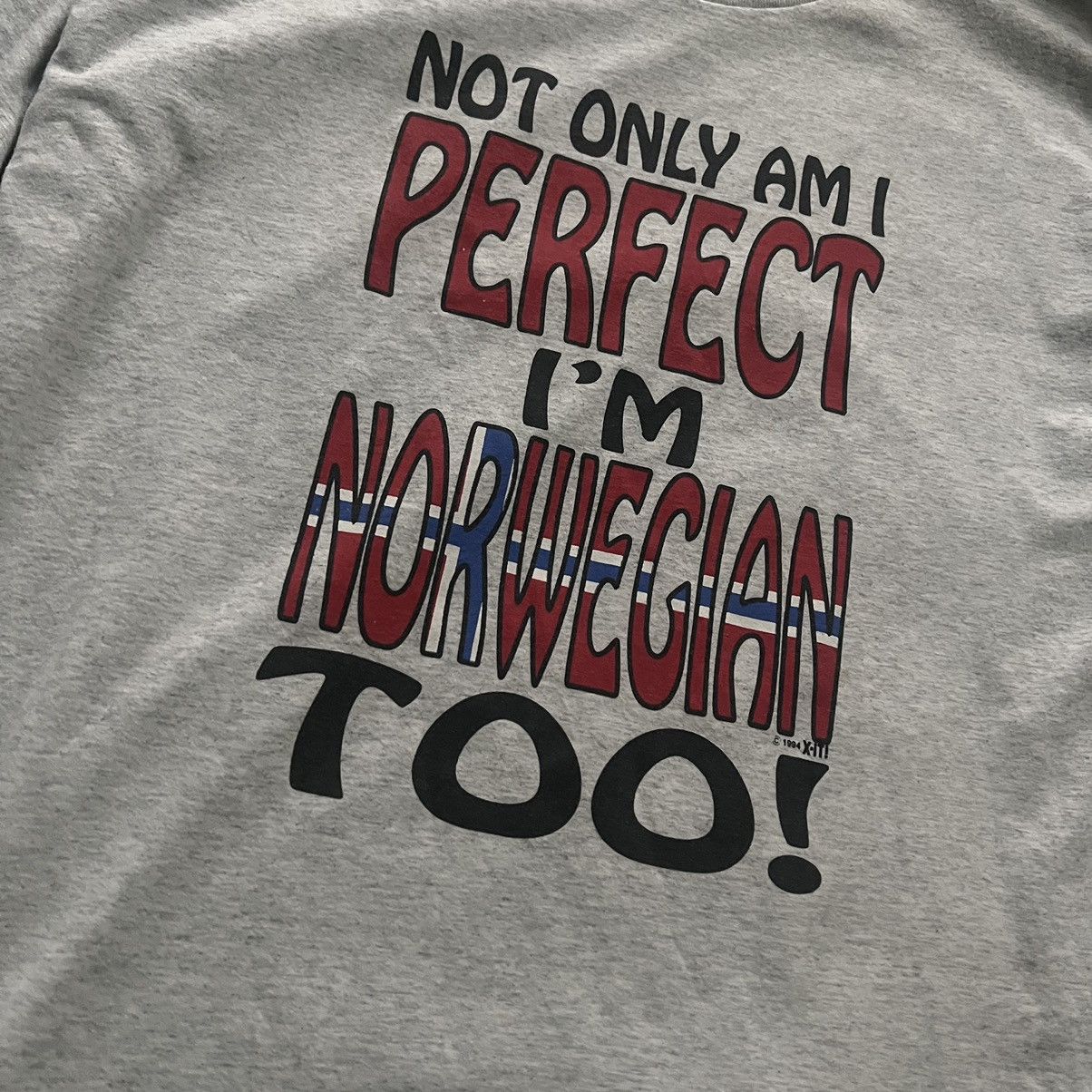 Vintage Vintage 1994 Norwegian Tee Size US XL / EU 56 / 4 - 2 Thumbnail