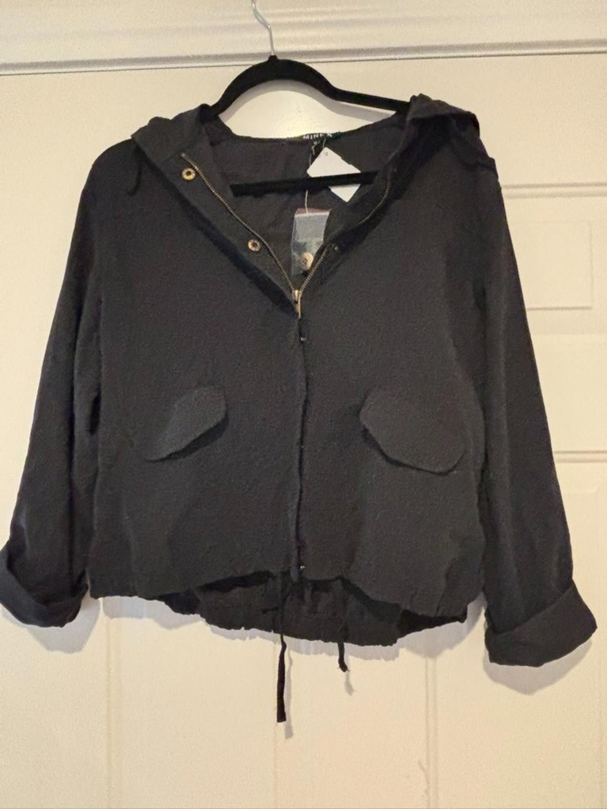Monet Women's size M Mine black windbreaker jacket #645 Size M / US 6-8 / IT 42-44 - 1 Preview