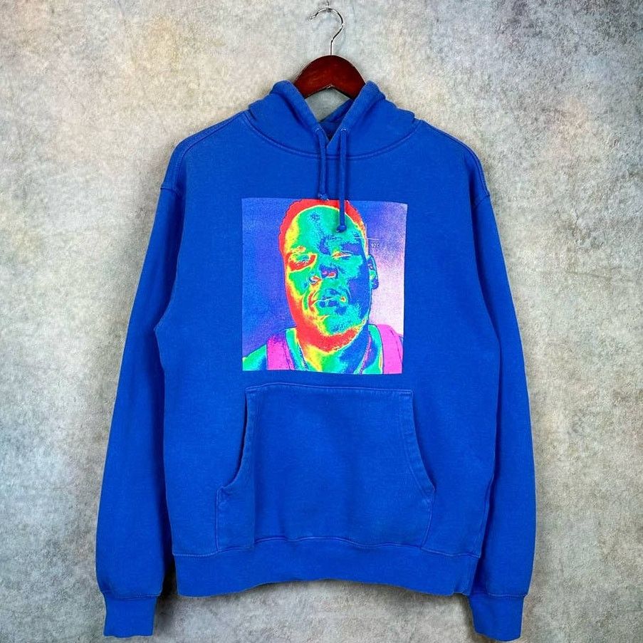Rap Tees × Vintage Brochkampton Iridescence Blue Hoodie Sz M Rap Sweatshirt Size US M / EU 48-50 / 2 - 1 Thumbnail