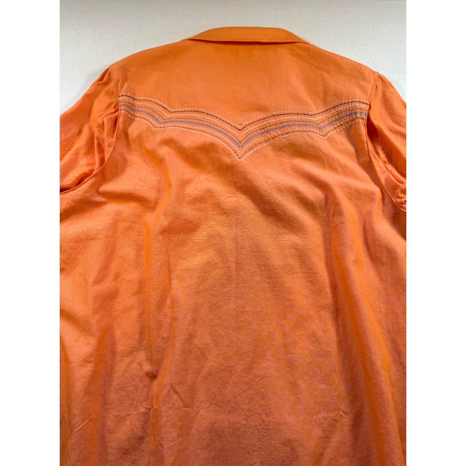 Vintage VINTAGE Outback Trading Co. Long Sleeve Pearl Snap Womens XL Orange Western Shirt 1960 Size XL / US 12-14 / IT 48-50 - 6 Thumbnail