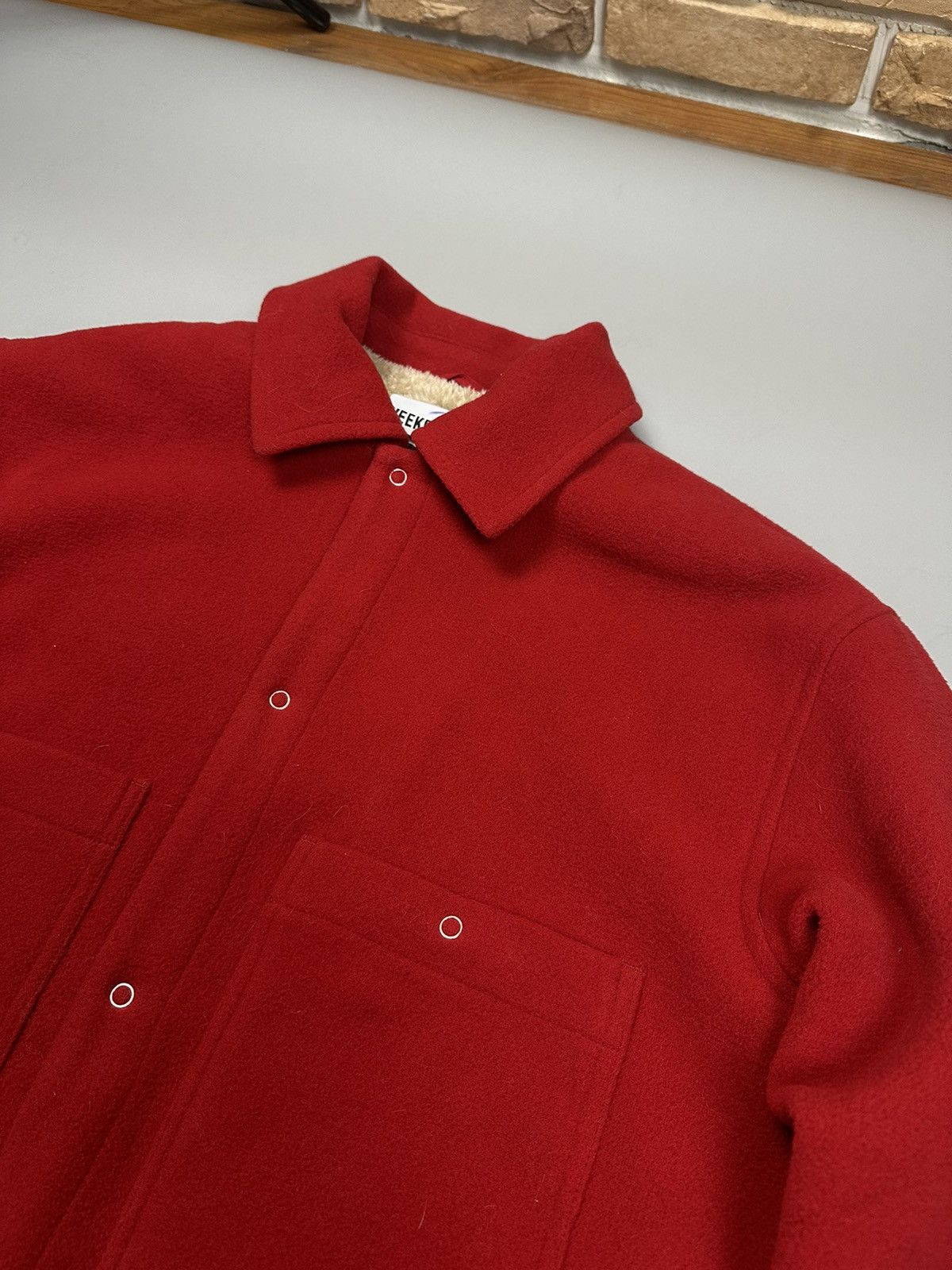 Weekday Red woolen jaket Weekday Size US M / EU 48-50 / 2 - 2 Thumbnail
