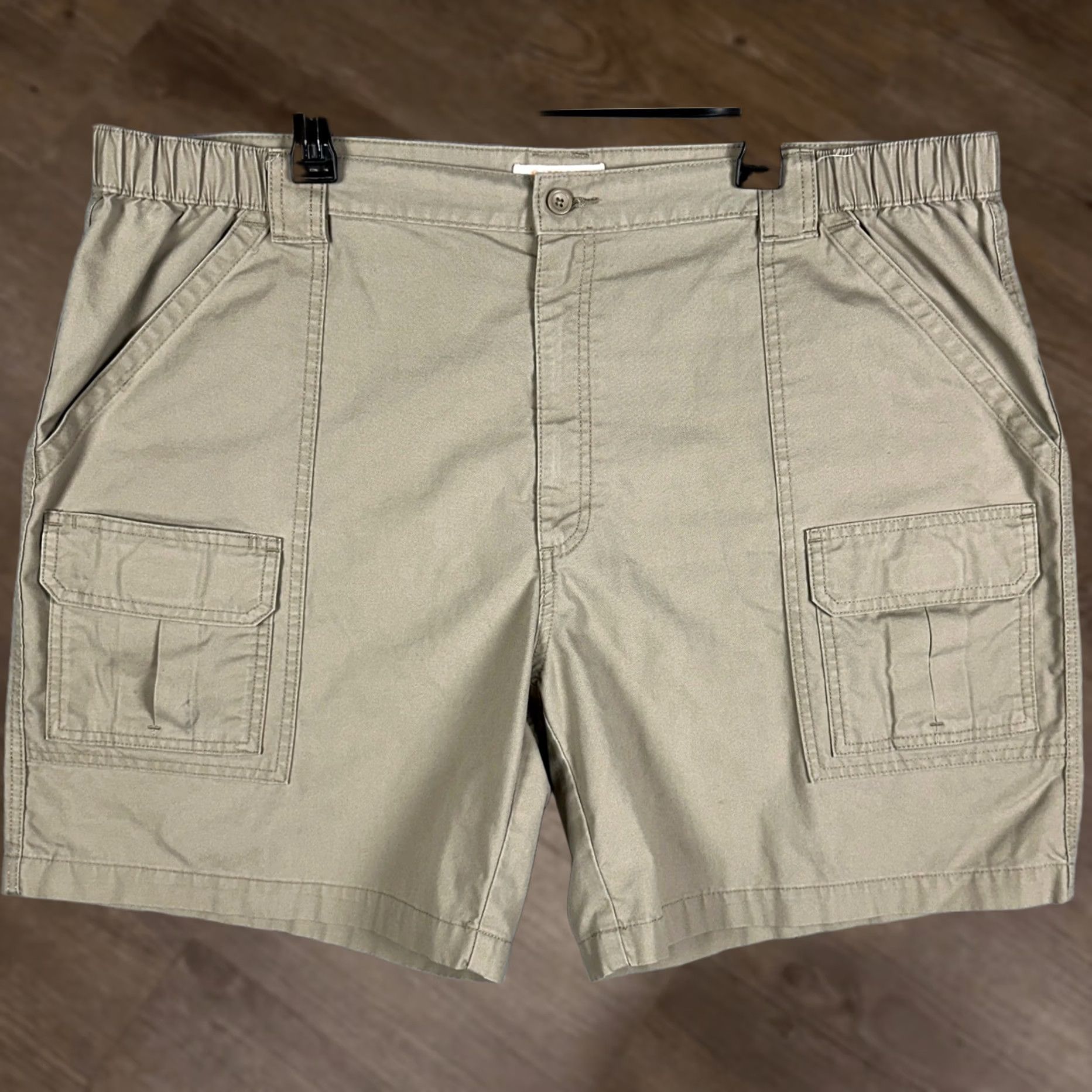 Savane Savane Cargo Shorts Mens 44 Tan Cargo Safari Outdoor Utility Stretch Waist Flat Front Size US 44 / EU 60 - 1 Thumbnail