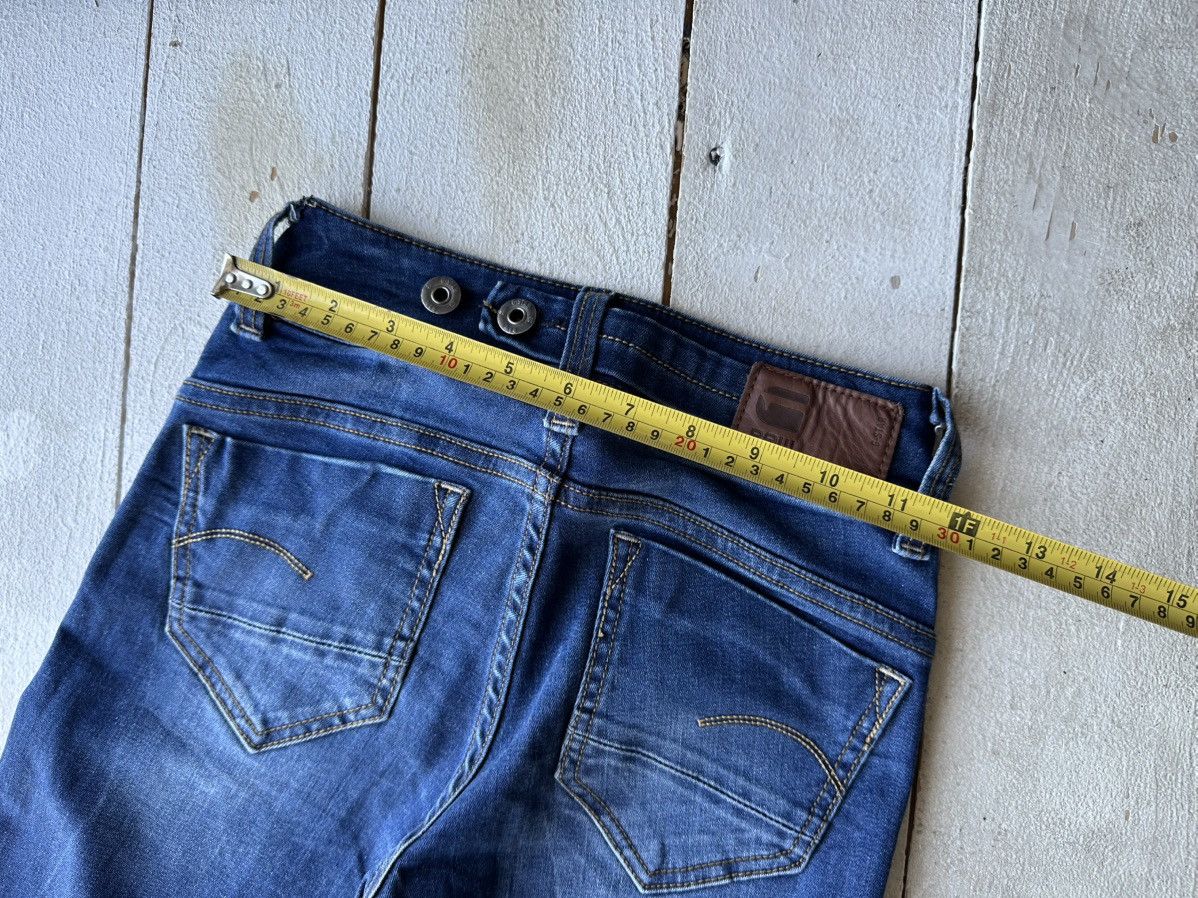 G-Star VNTG🚨G STAR RAW Jeans AVANT GARDE Washed Denim y2k Size 22" - 11 Thumbnail