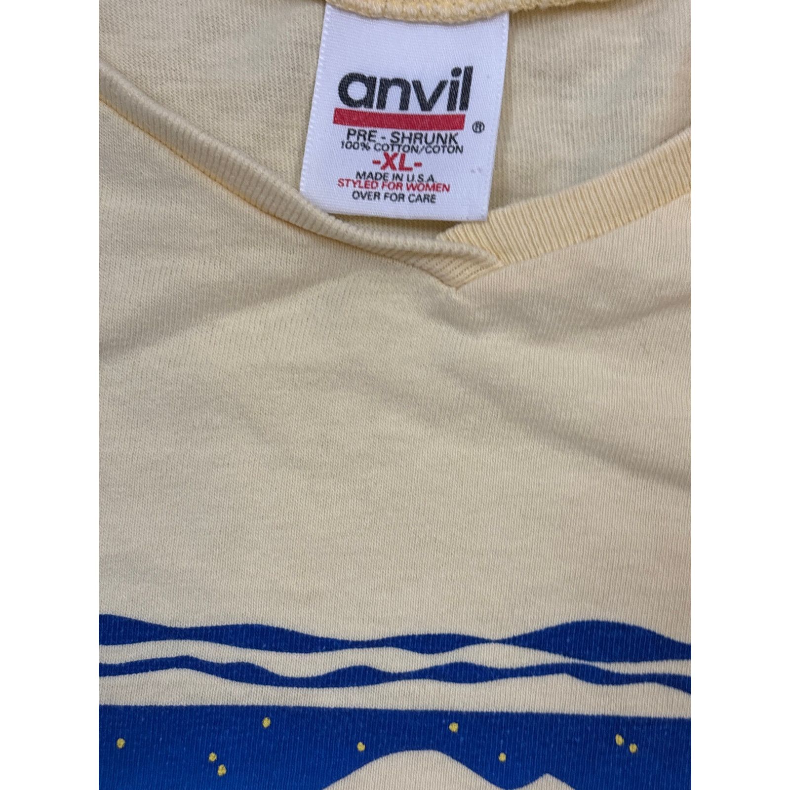 Anvil Vintage 90s Friday harbor graphic Tee Washington XL shirt Size US XL / EU 56 / 4 - 3 Thumbnail