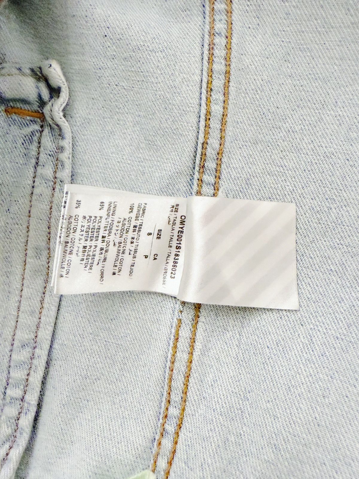 Off-White Off-White Temperature Denim Jacket Size US S / EU 44-46 / 1 - 6 Thumbnail