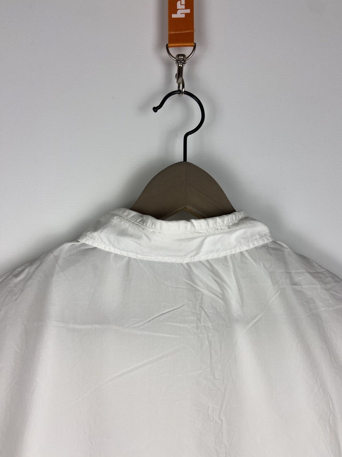 John Galliano Galliano Womens Collared White Button Shirt Logo Luxury Size XS / US 0-2 / IT 36-38 - 14 Thumbnail
