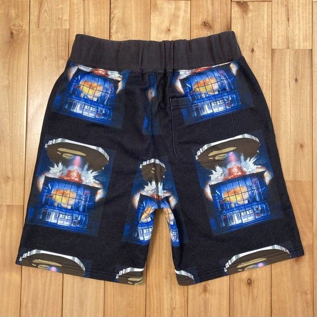 Bape BAPE INVASION LOGO Sweat Shorts a bathing ape ★size L Size US 34 / EU 50 - 3 Thumbnail