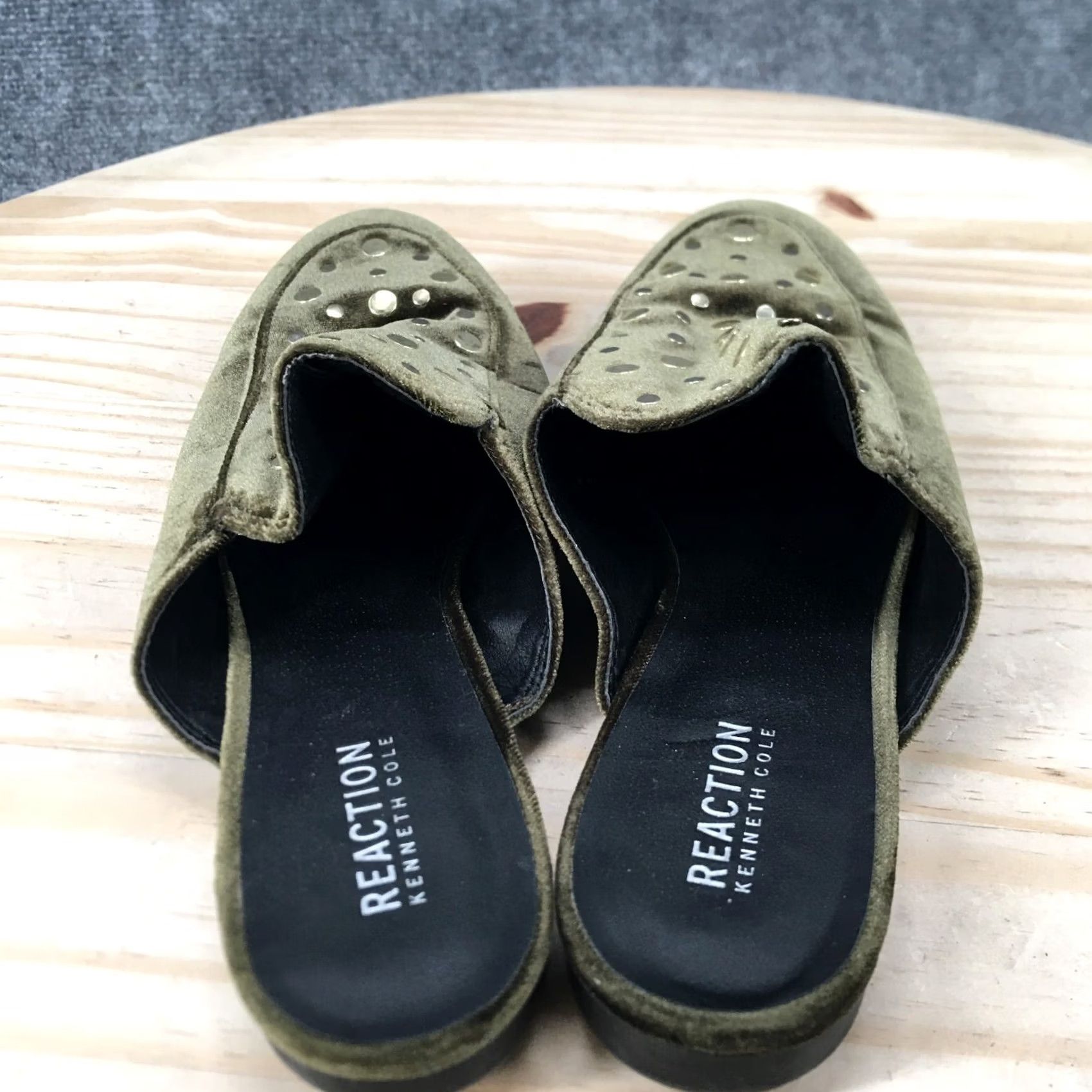 Kenneth Cole Kenneth Cole Reaction Wyatt Sandals Mules Womens 9.5 M Green Velvet Size US 10 / IT 40 - 7 Thumbnail