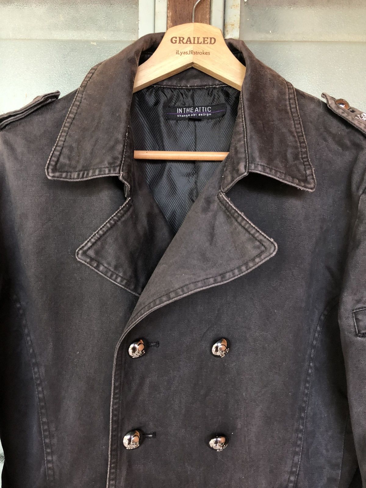 In The Attic Vintage In The Attic Double Breasted Pea Coat Jacket Size US M / EU 48-50 / 2 - 8 Thumbnail
