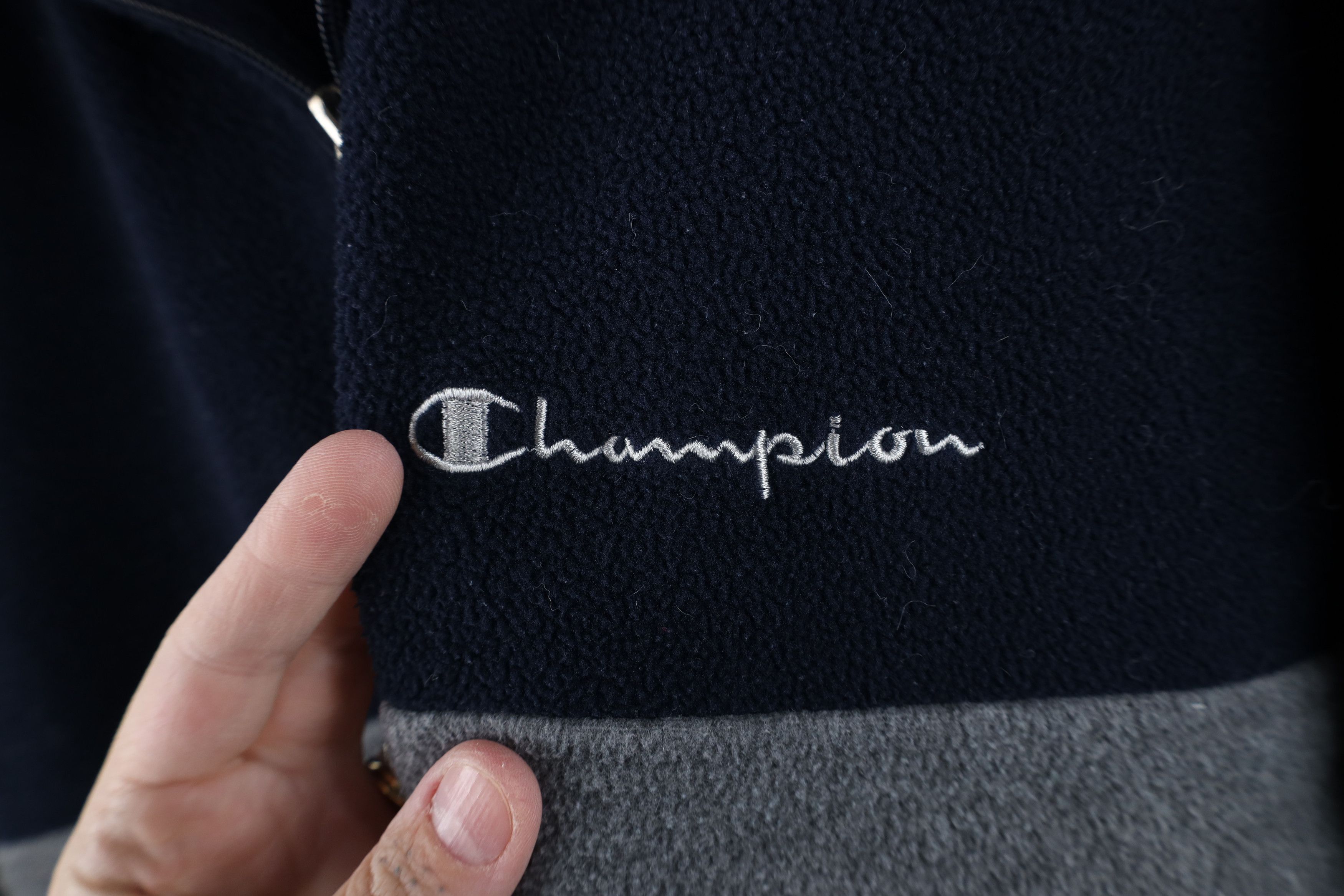 Champion Vintage 90s Champion Heavy Half Zip Fleece Pullover Sweater Size US XL / EU 56 / 4 - 5 Thumbnail