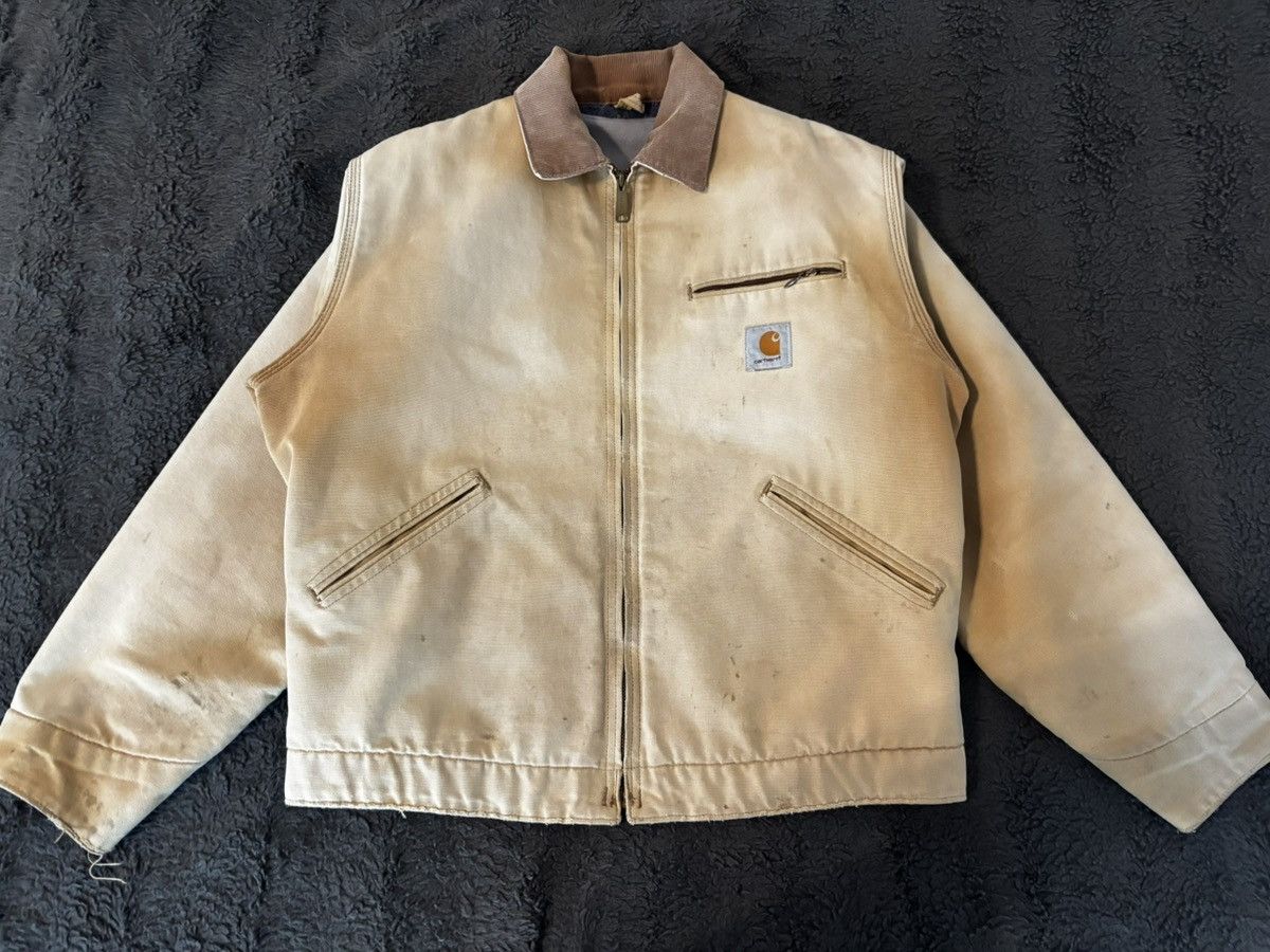 Carhartt Vintage 90s Carhartt 6BLJ Detroit Jacket - Desert Fade Size US M / EU 48-50 / 2 - 1 Thumbnail