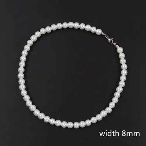 A$AP Rocky 8mm Simulated-Pearl Necklace Size ONE SIZE - 4 Thumbnail