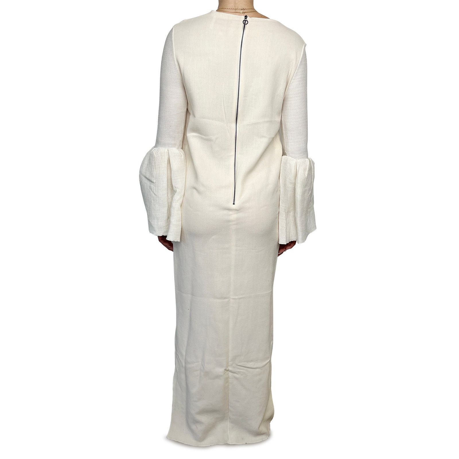 ROKSANDA Cream long sleeved gown Size L / US 10 / IT 46 - 4 Thumbnail