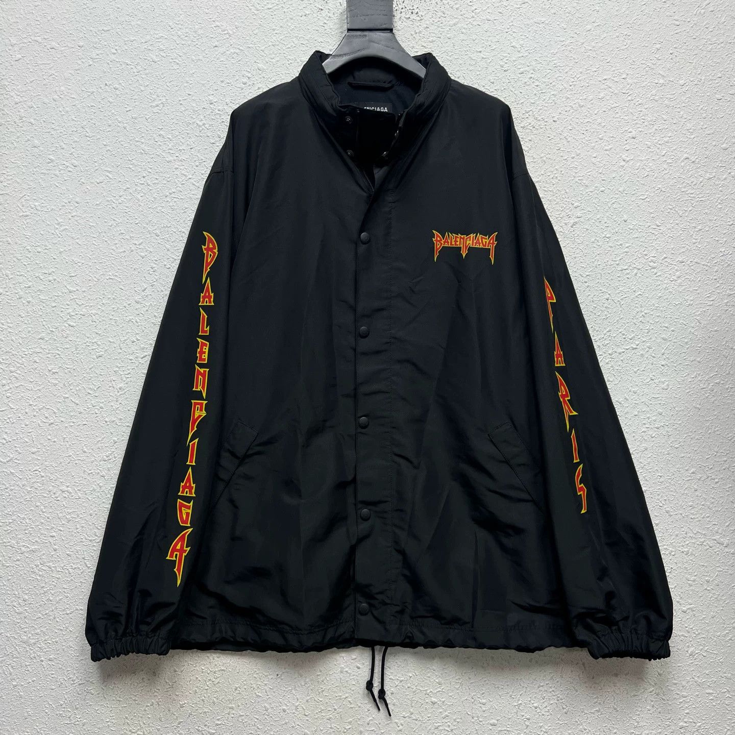 Balenciaga Balenciaga Rock Logo Print Windbreaker 46 Size US S / EU 44-46 / 1 - 1 Thumbnail