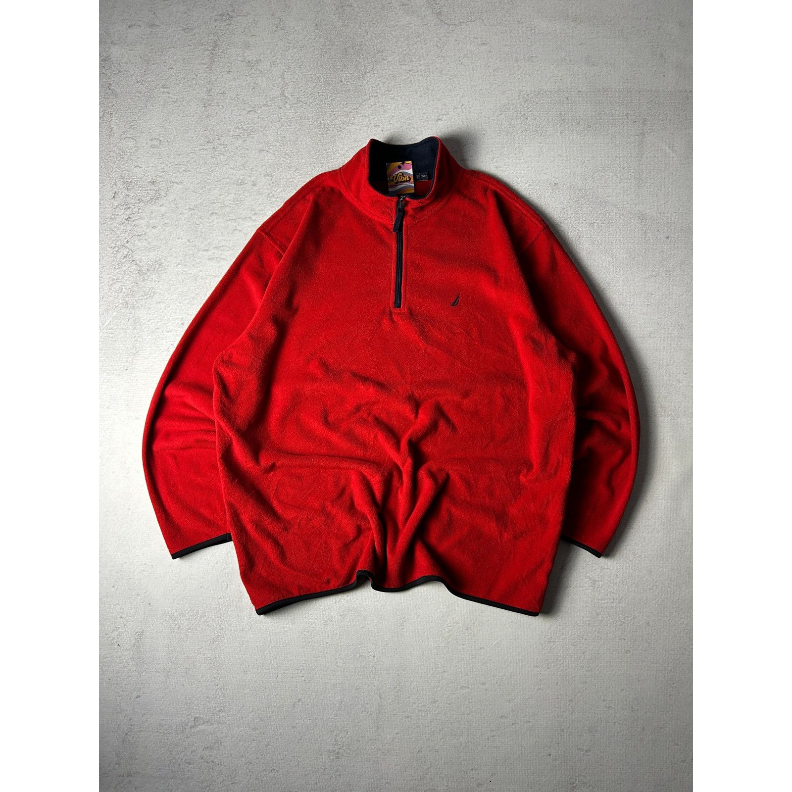 Nautica Vintage Nautica 1/4 Zip Fleece Sweatshirt - Men's 2XL Size US XXL / EU 58 / 5 - 1 Thumbnail