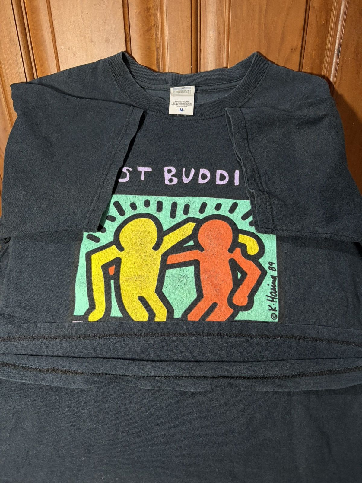 Keith Haring Vintage Keith Haring “Best Buddies” Tee Size US M / EU 48-50 / 2 - 4 Thumbnail