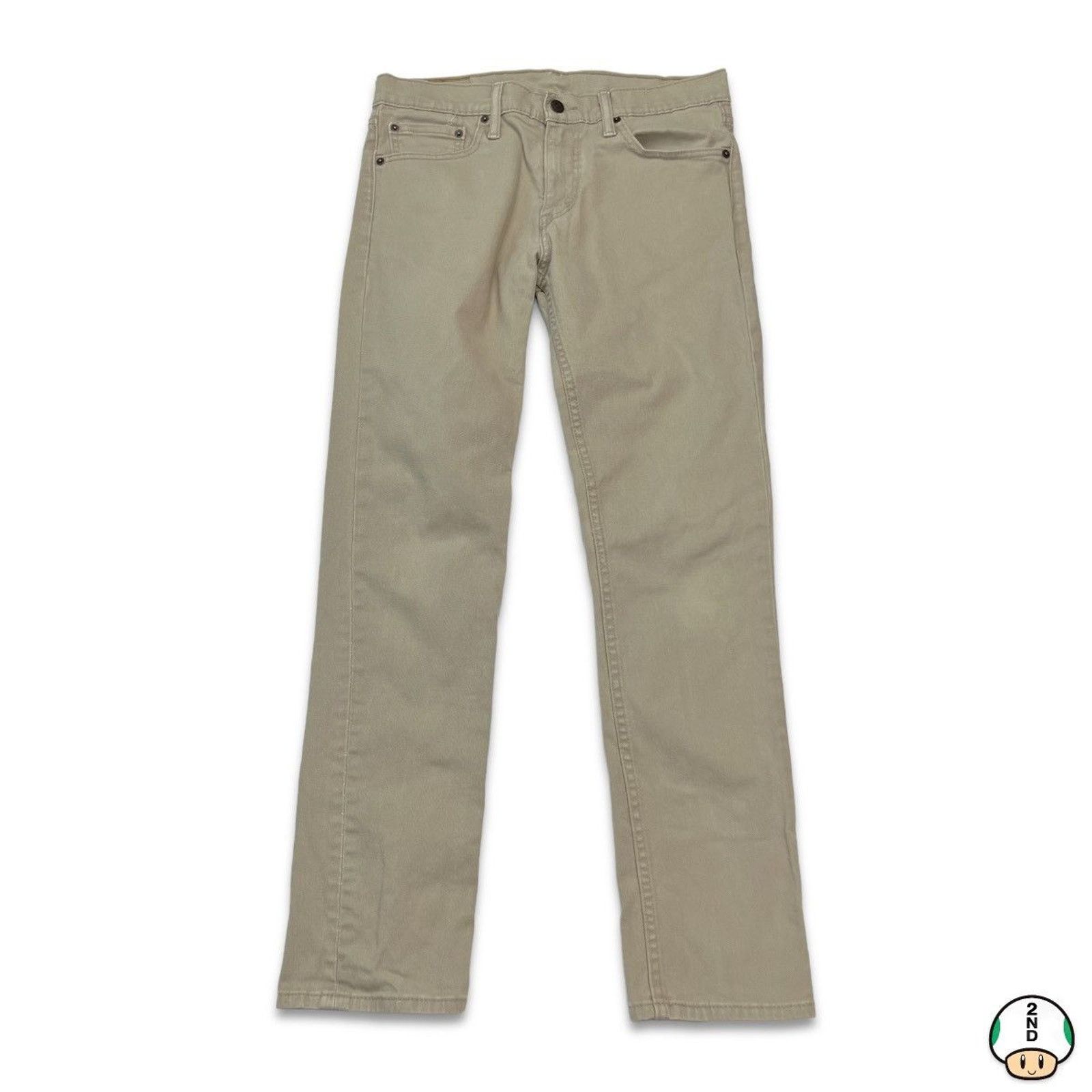 Levi's × Vintage Levi's 511 Jeans 32x30 Beige Slim Fit American Denim Pants Size US 32 / EU 48 - 1 Thumbnail