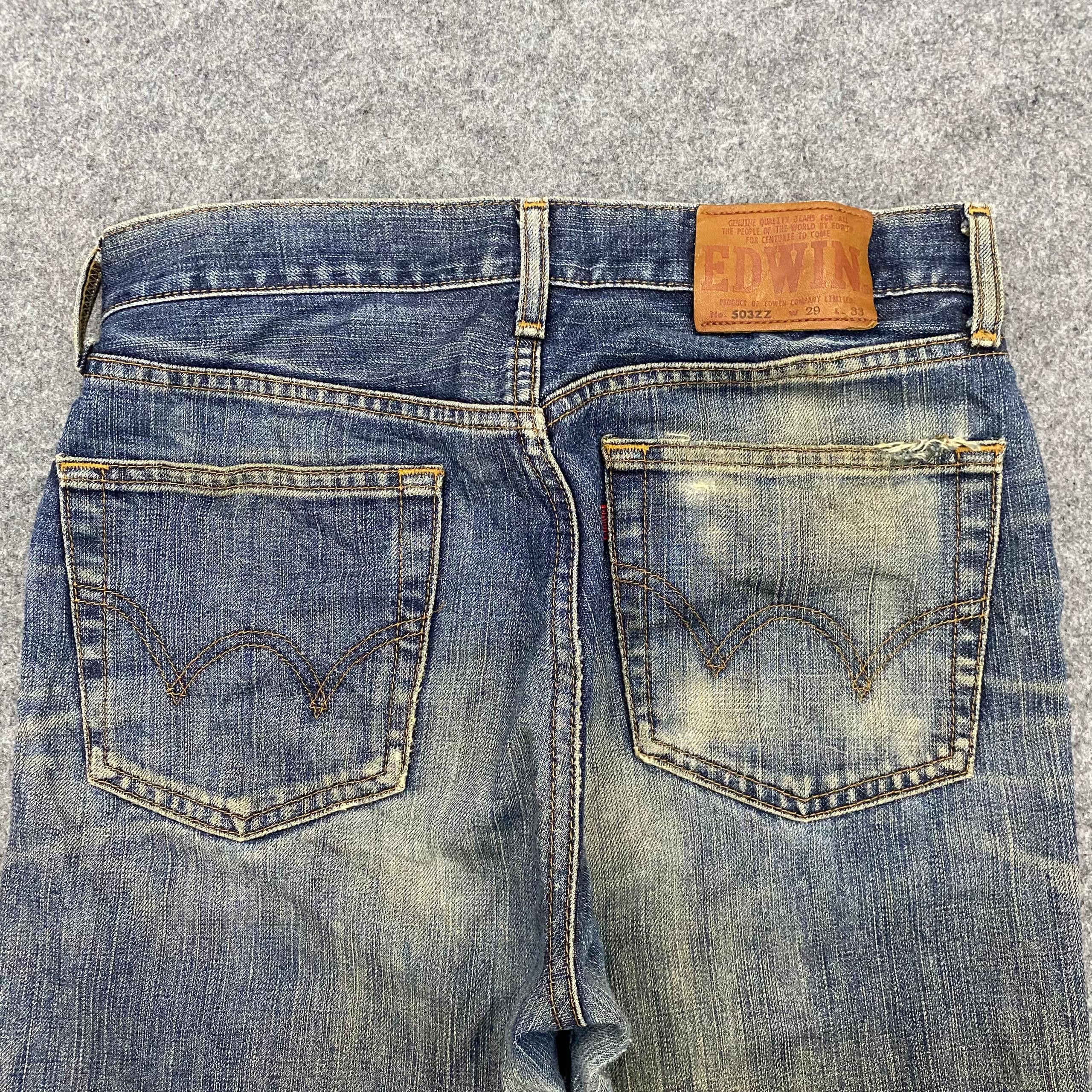 If Six Was Nine 💥Best Offer💥Vintage Edwin 503 Regular Distressed Denim Size US 29 - 13 Thumbnail