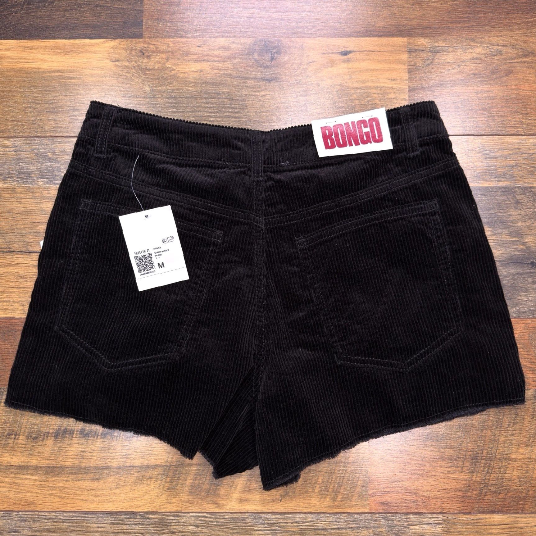 Forever 21 Forever 21 Bongo Corduroy Shorts Womens Medium Black Cut Off New Size 32" / US 10 / IT 46 - 2 Thumbnail