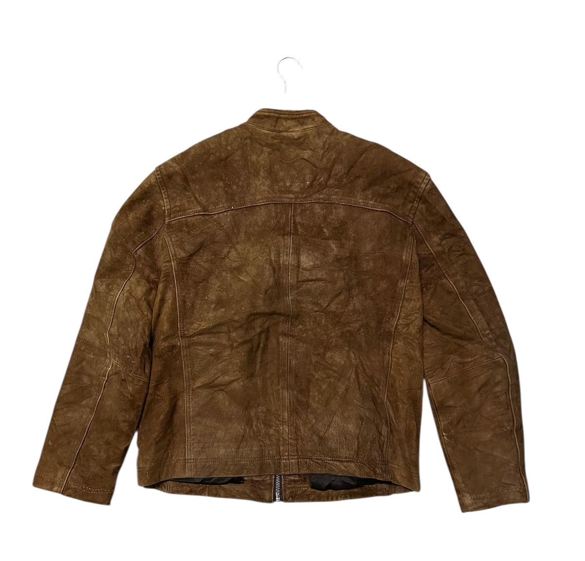 Leather Bernardo lamb leather motorcycle jacket in brown. Size US M / EU 48-50 / 2 - 6 Thumbnail
