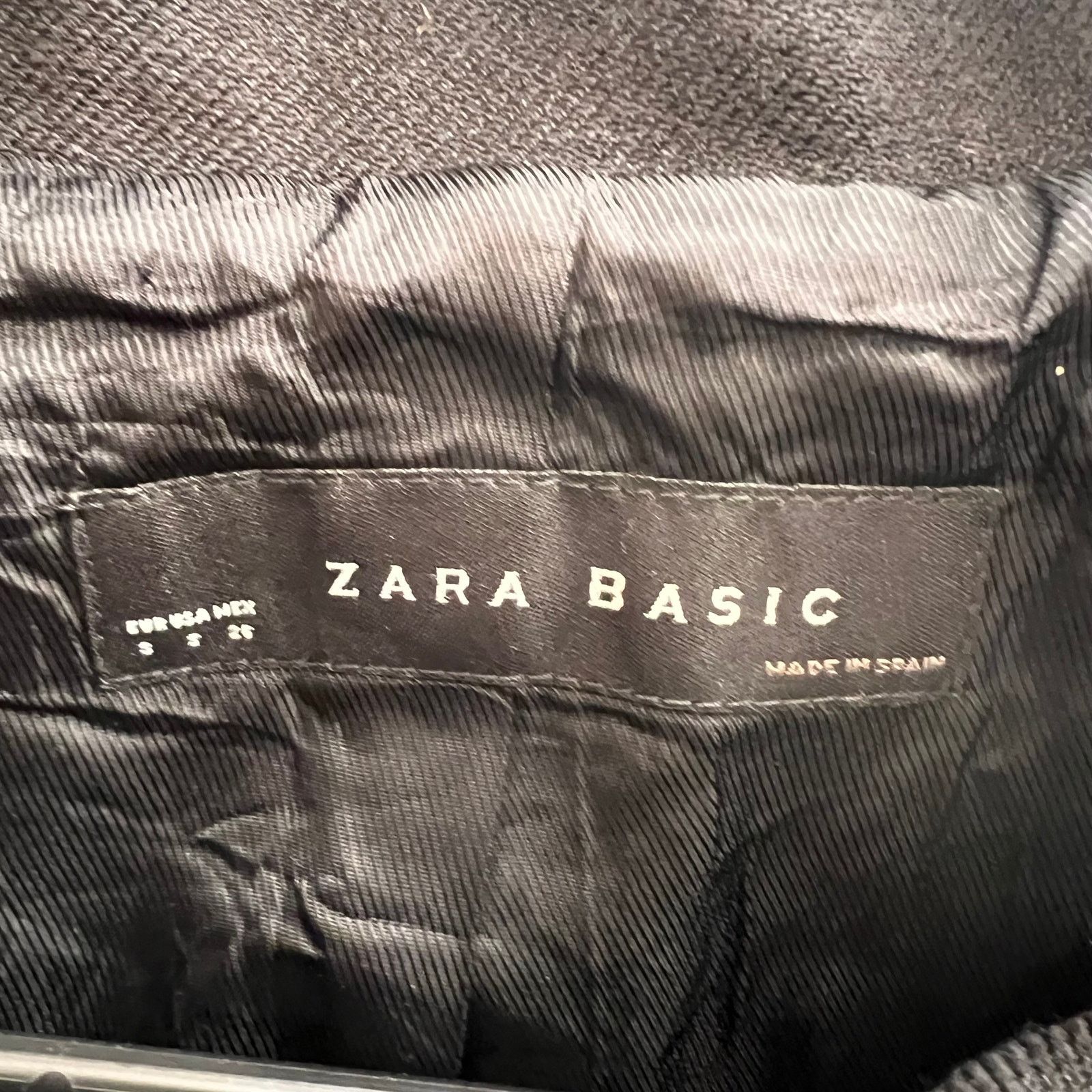 Zara ZARA Basic Black Crop Jacket, S Size S / US 4 / IT 40 - 4 Thumbnail