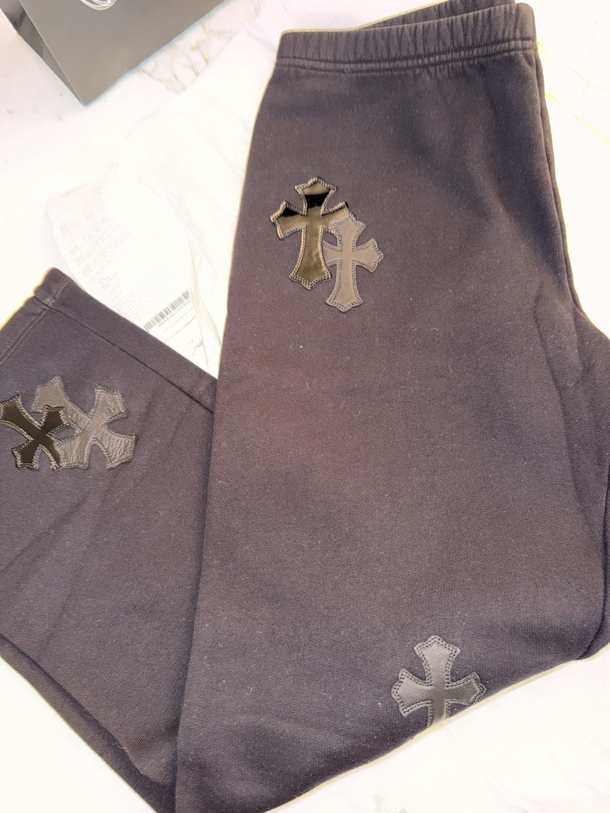Chrome Hearts Sweat pants paper jam full of patches Size US 38 / EU 54 - 6 Thumbnail