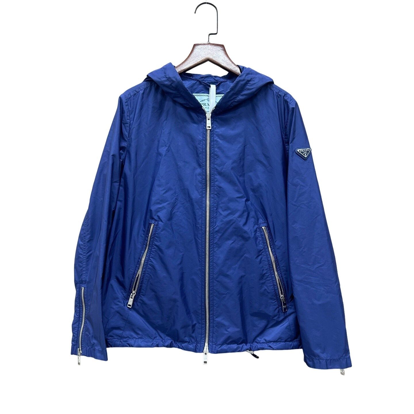 Prada Prada Triangle Logo Hooded Jacket Size 38 Size XS / US 0-2 / IT 36-38 - 1 Thumbnail