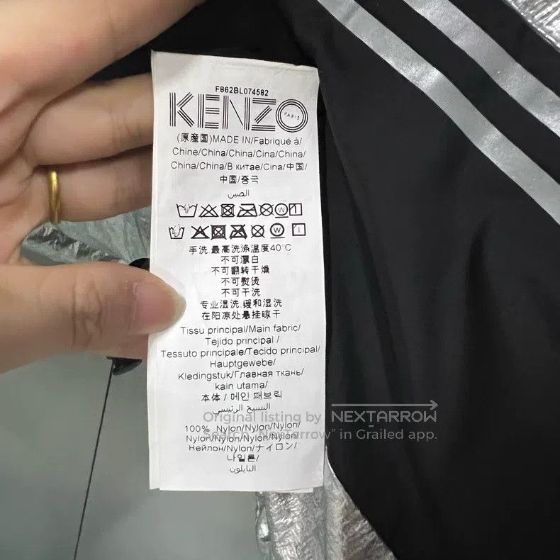Kenzo Kenzo Silver sleeve label embroidered down jacket Size XS / US 0-2 / IT 36-38 - 3 Thumbnail