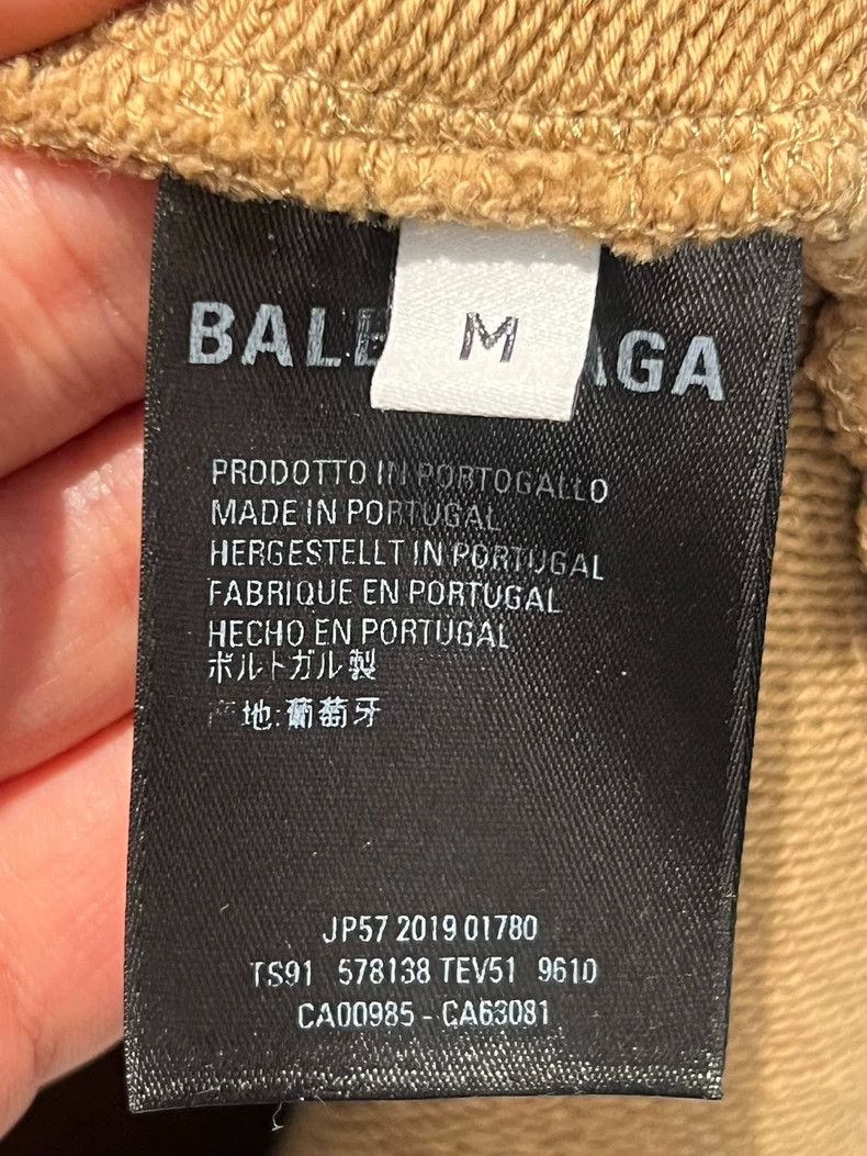 Balenciaga Balenciaga Khaki Wheatear Hoodie 2502-Nextarrow Size US M / EU 48-50 / 2 - 7 Thumbnail