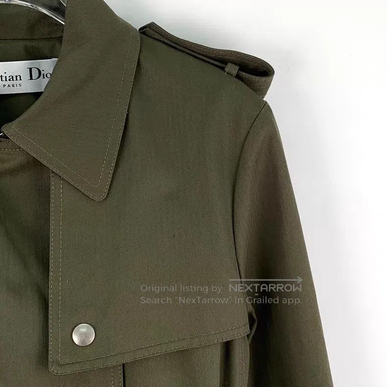 Dior Dior Dark green cotton lapel double-breasted long-sleeved Size XXS / US 00 / IT 34 - 3 Thumbnail