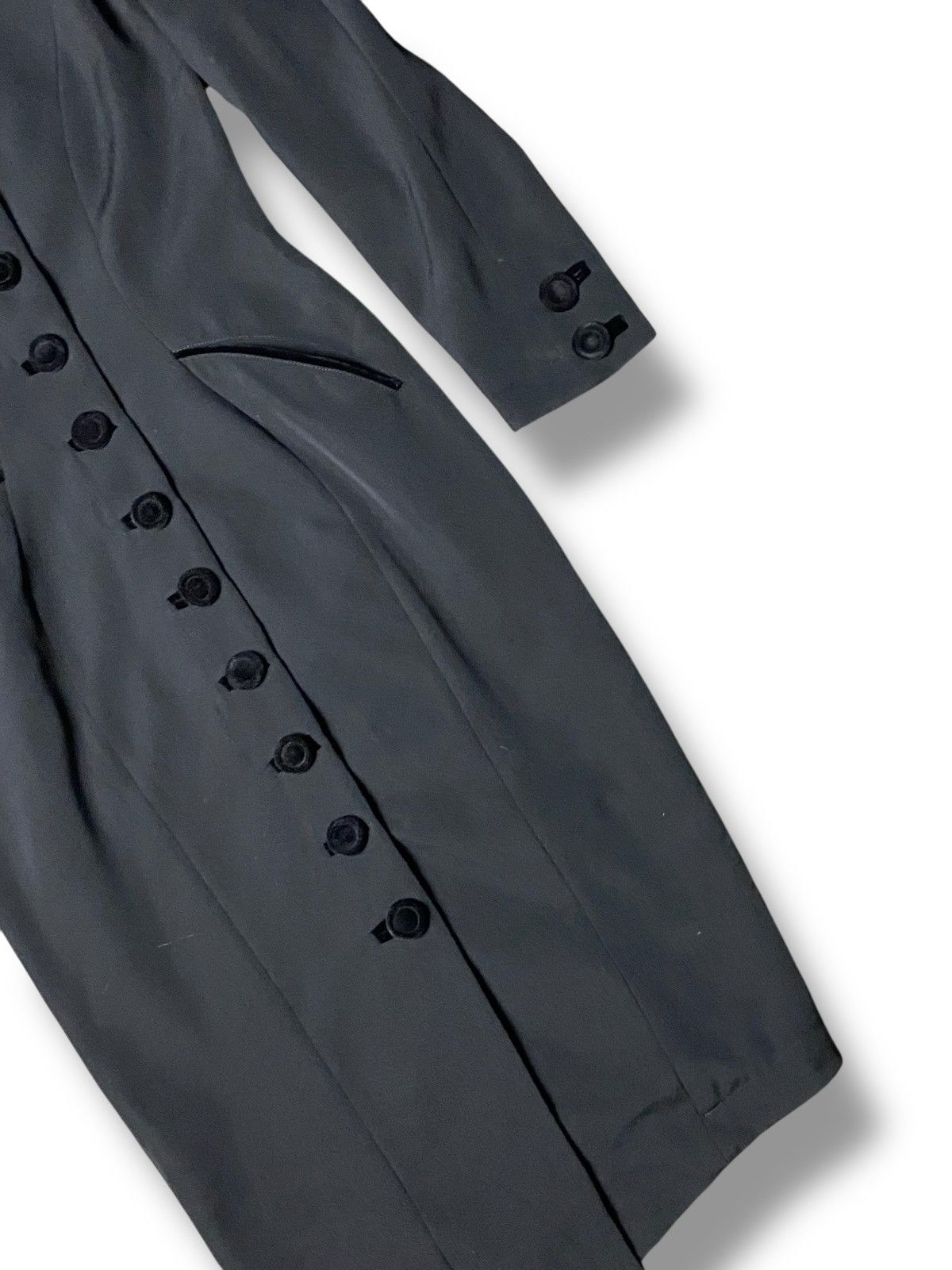 Thierry Mugler Vintage Thierry Mugler Buttoned Dress Coat (156) Size XS / US 0-2 / IT 36-38 - 13 Thumbnail