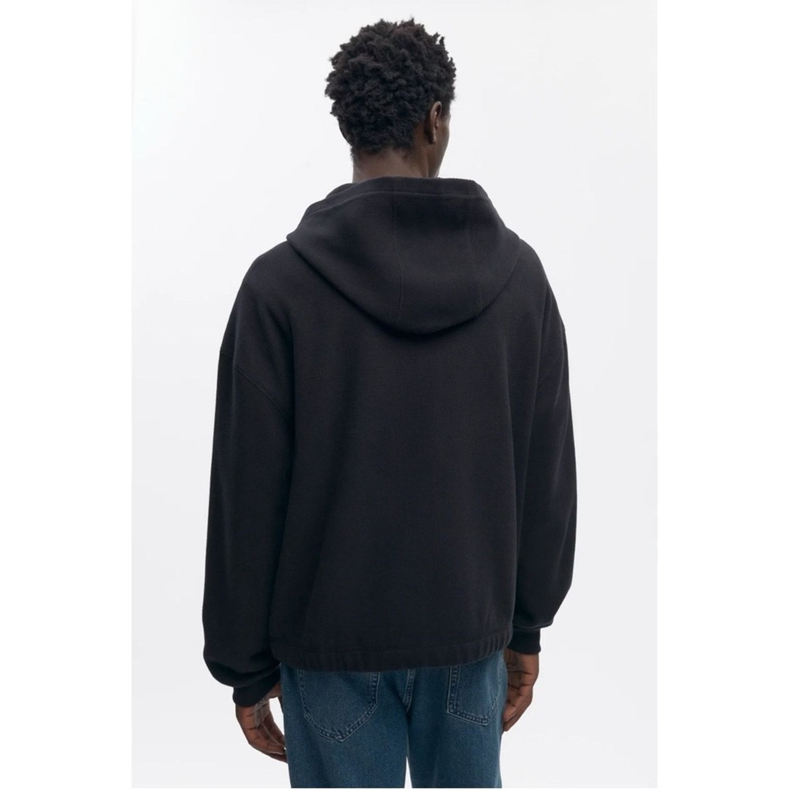 Kotn Gray Heavyweight Micro Rib Relaxed Fit Cotton Zip Up Hoodie Size US M / EU 48-50 / 2 - 8 Thumbnail