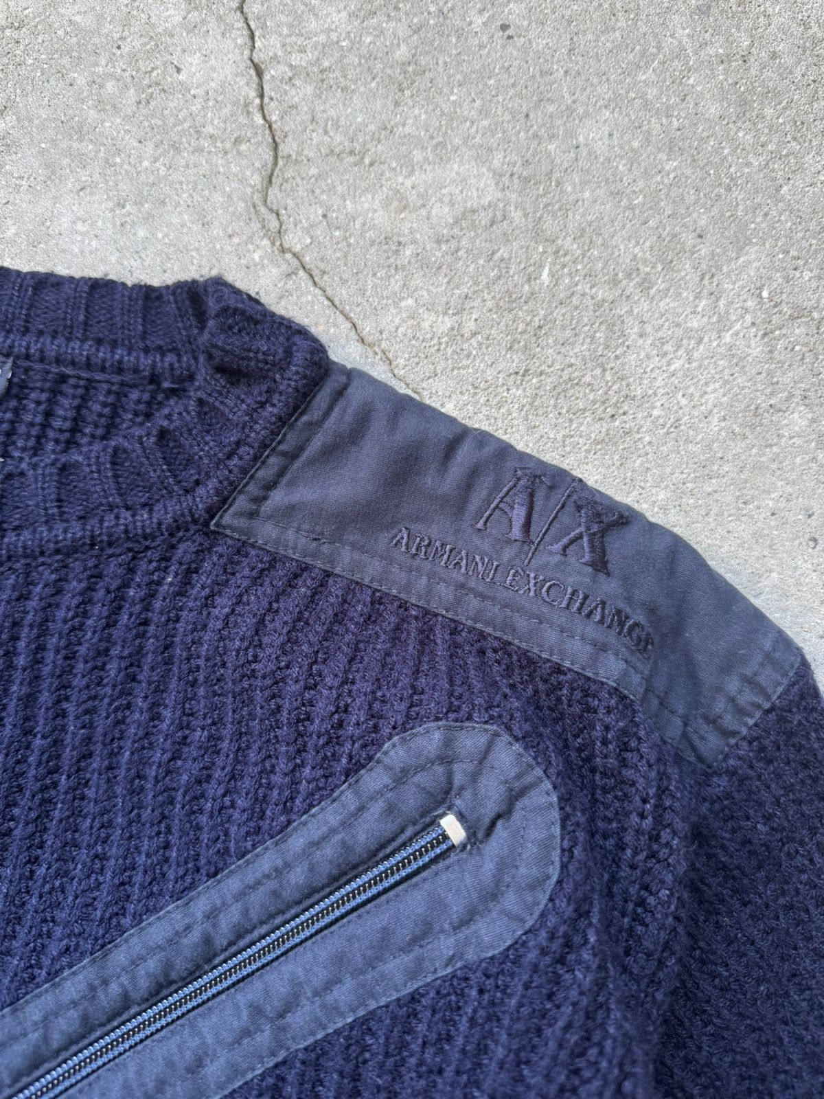 Armani Exchange Vintage Armani Military Sweater Wool Size US XL / EU 56 / 4 - 8 Thumbnail