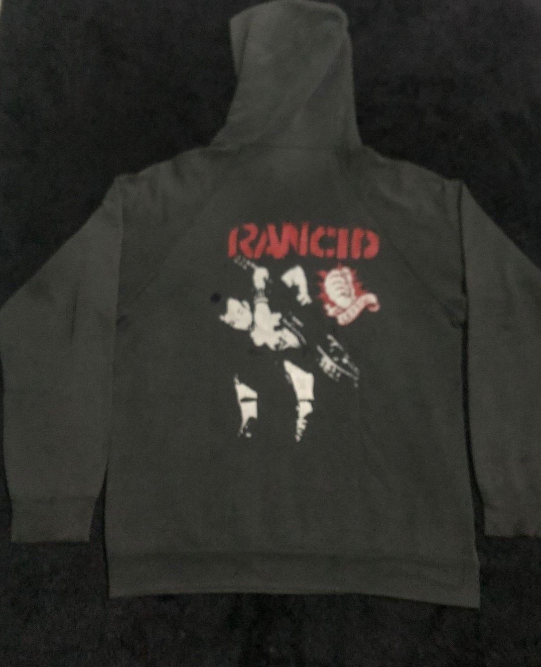 Band Tees 90s Rancid Hoodie Screen Stars,Nofx,Bad Religion Size US L / EU 52-54 / 3 - 2 Thumbnail