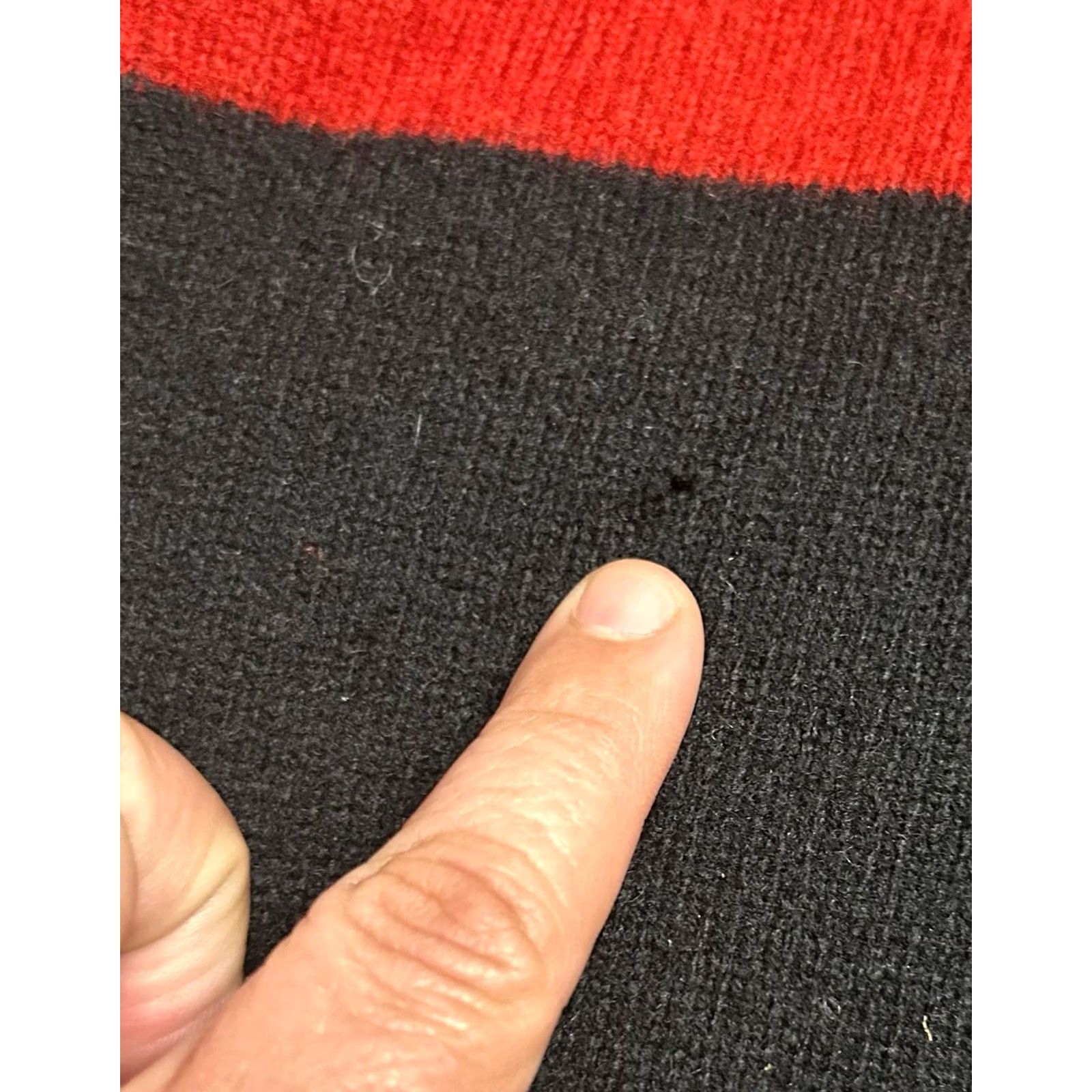 Express Express Black - Red 100% Lambs Wool Men XL Pullover Long Sleeve Sweater Shirt Knit Logo Pattern Striped Cable Woolen Crew Neck Fall Winter Mens Size US XL / EU 56 / 4 - 6 Thumbnail