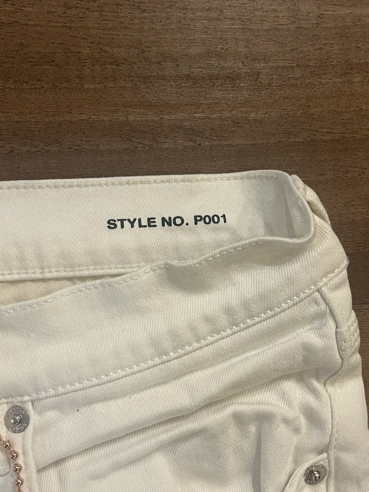 Purple Brand White sz 33 jeans brand new distressed Size US 33 - 7 Thumbnail