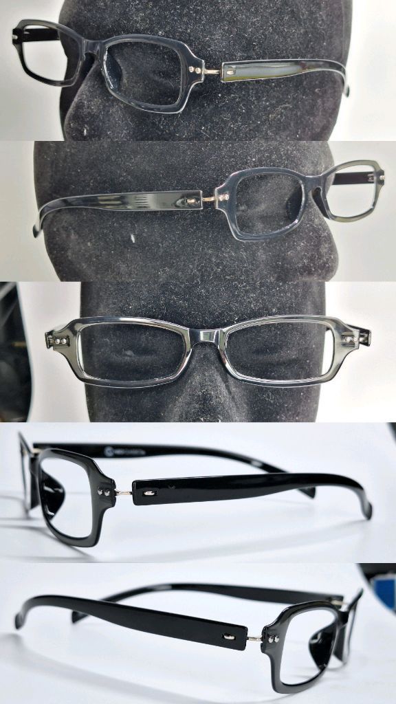 Other neo classics GLR-01-1 Slim Black Square Glasses Frame Size ONE SIZE - 8 Thumbnail