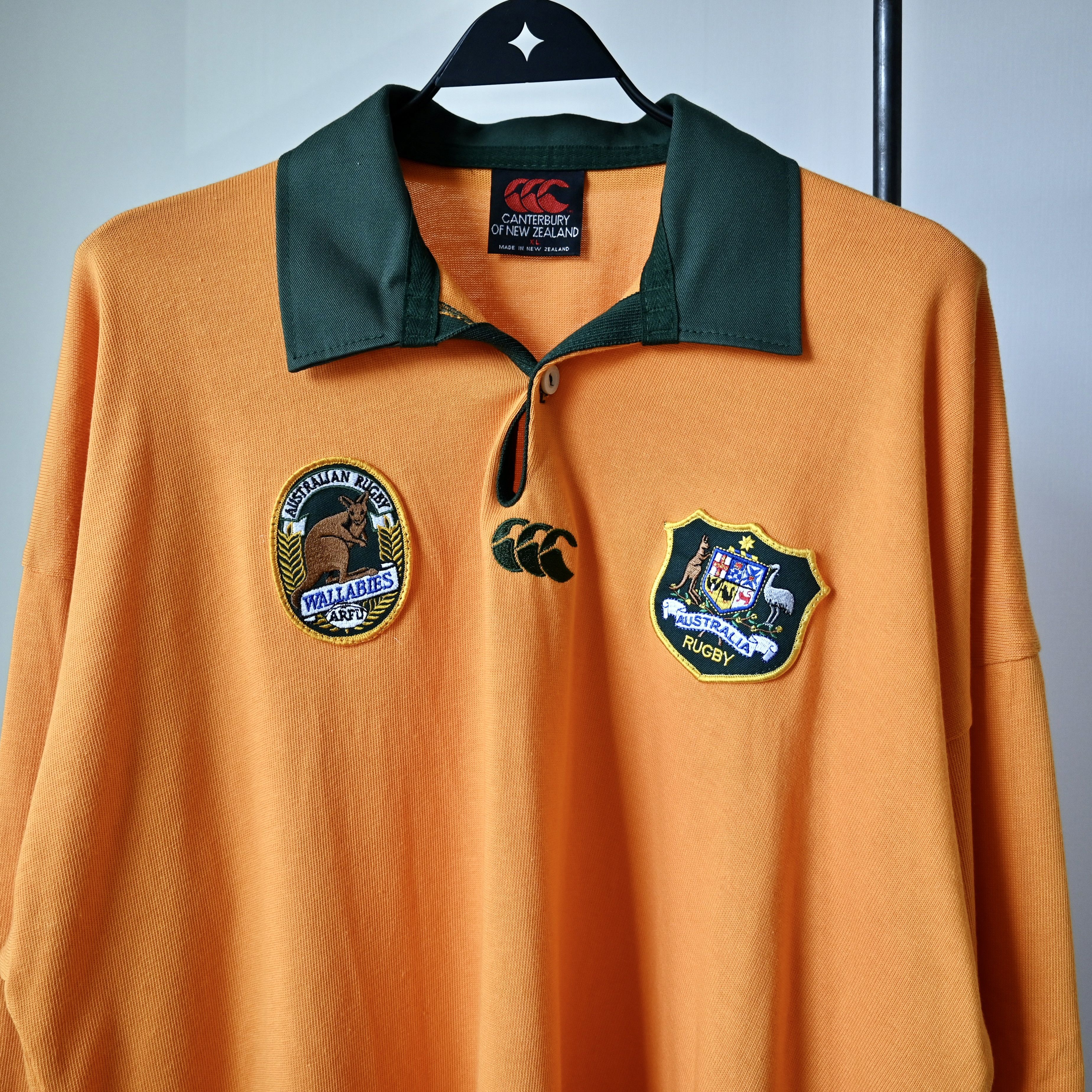 Canterbury of New Zealand UNUSED, VTG 1990s Canterbury Australia Wallabies rugby shirt Size US XL / EU 56 / 4 - 9 Thumbnail