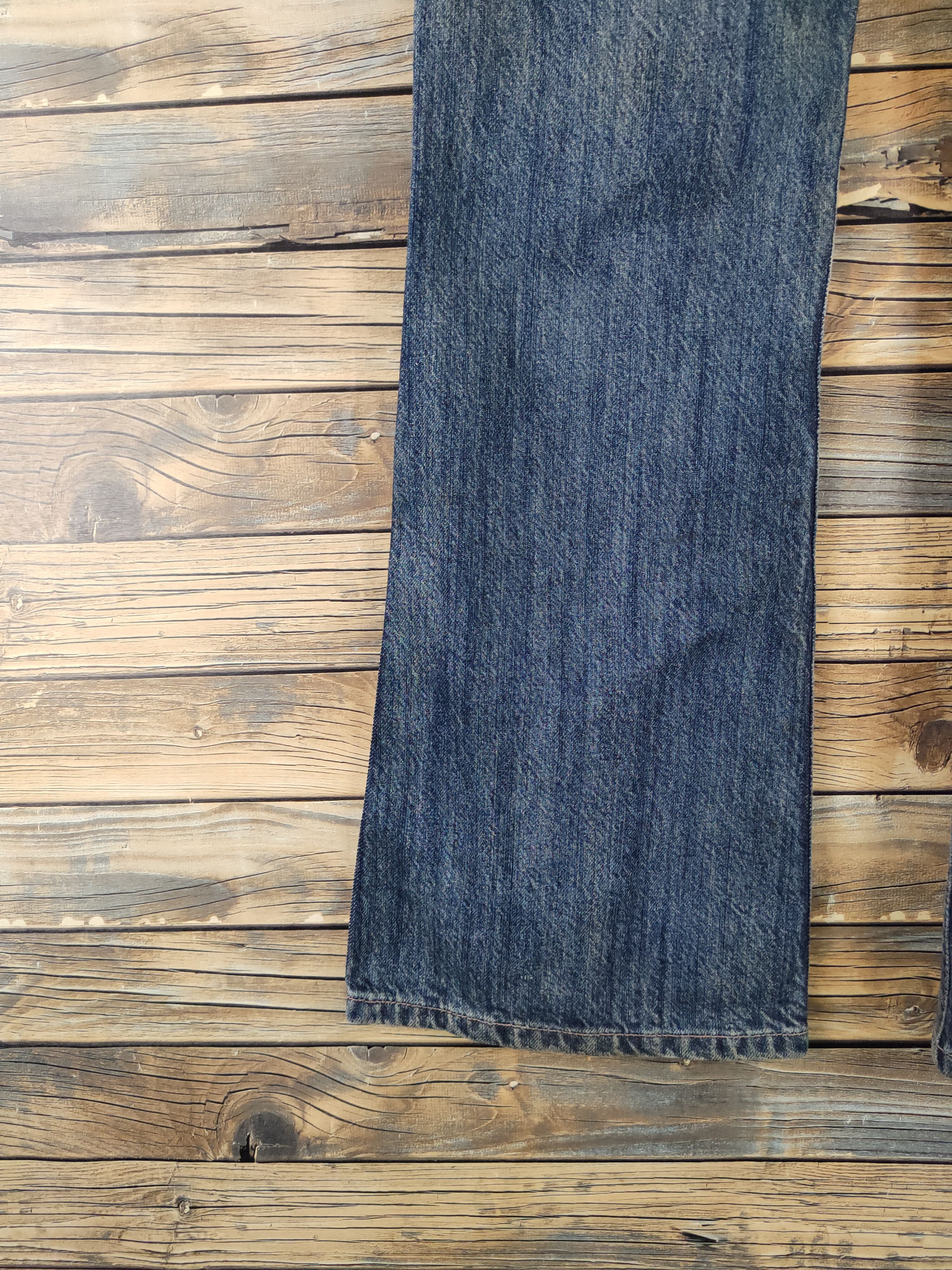 Japanese Brand DL Japan vintage Blue Distressed Ripped denim Jeans #191 Size US 28 / EU 44 - 9 Thumbnail