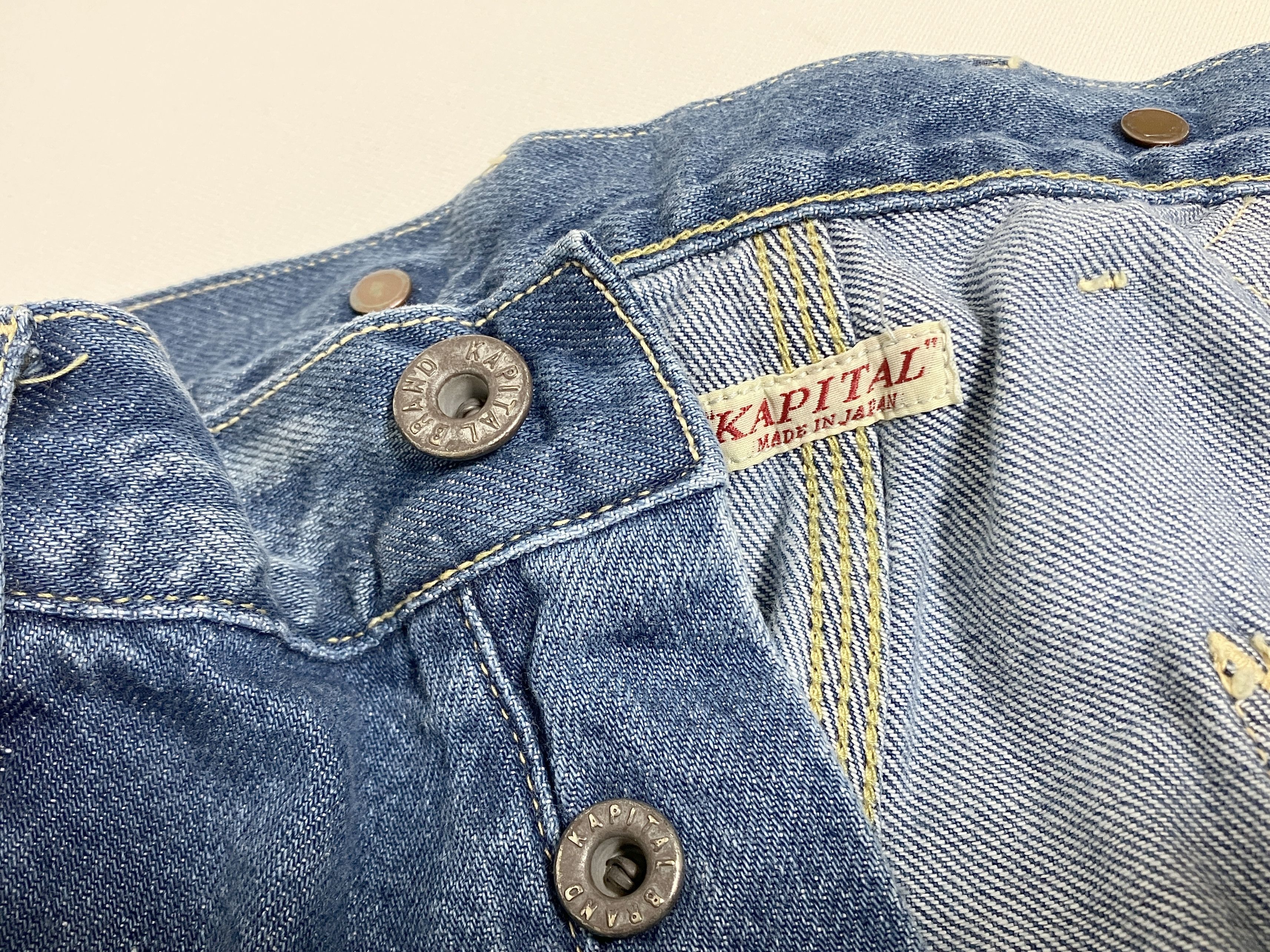 Kapital Kapital 11.5 oz Denim Lumber Pants Processed indigo new 3 Size US 33 - 3 Thumbnail