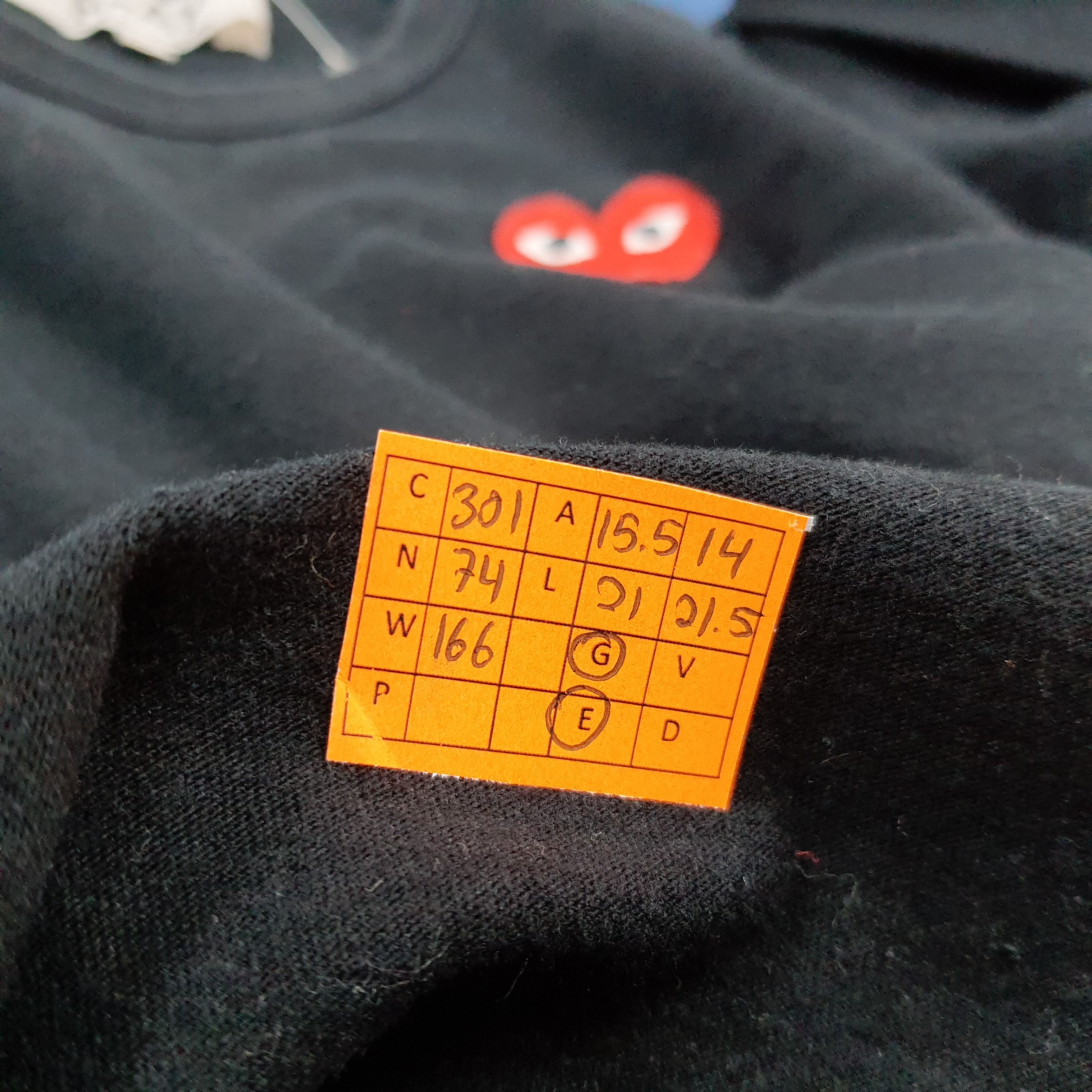 Comme des Garcons PLAY Vintage PLAY Comme Des Garcons Japan Long Sleeve C301N74 Size US XS / EU 42 / 0 - 8 Thumbnail