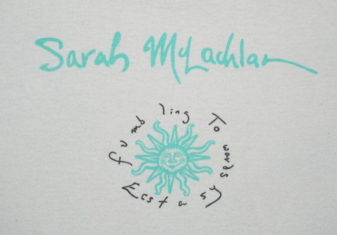 Band Tees 90's USA Made Sarah McLachlan T-Shirt Vintage Size US L / EU 52-54 / 3 - 4 Thumbnail