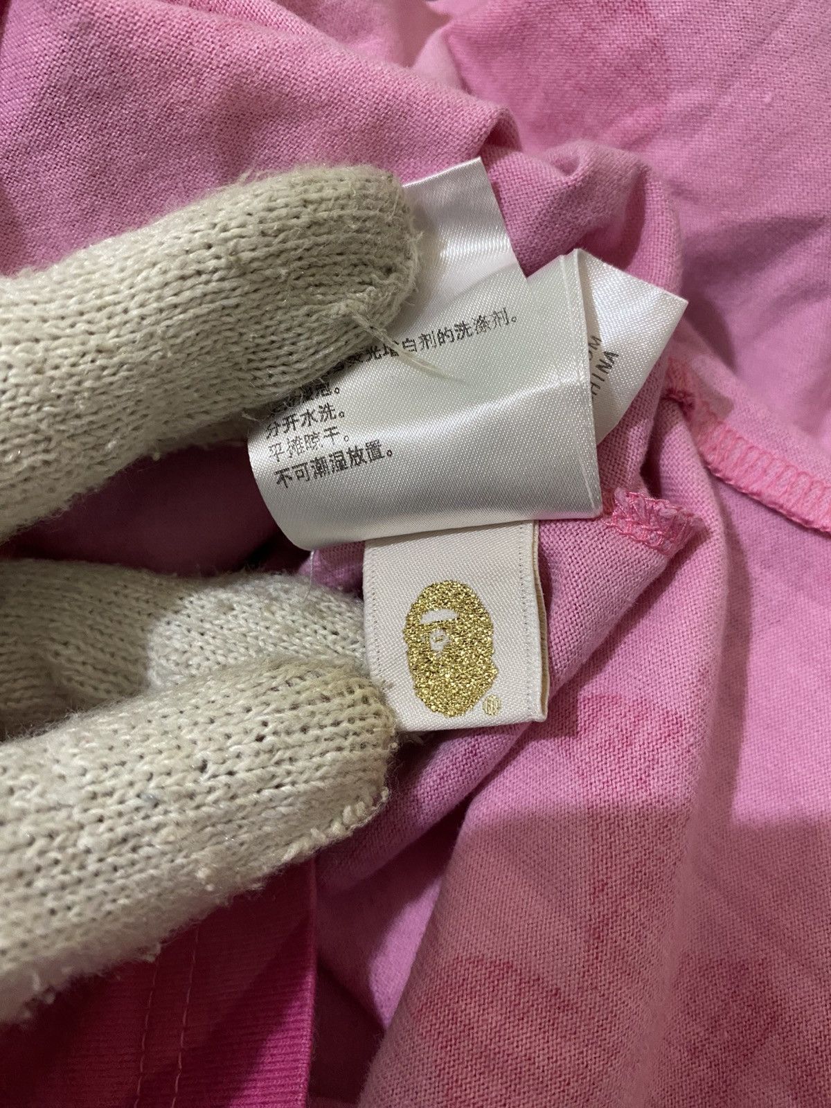 Bape Bape College Tee Pink - Raglan Size S / US 4 / IT 40 - 12 Thumbnail