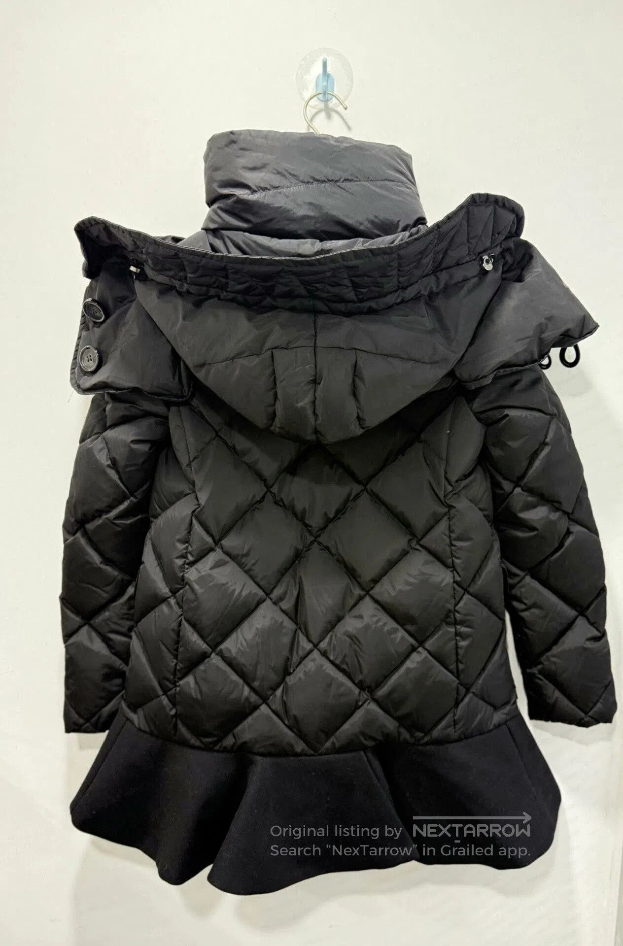 Moncler Moncler Hooded Ruffle Hem Down Jacket. Size S / US 4 / IT 40 - 2 Thumbnail