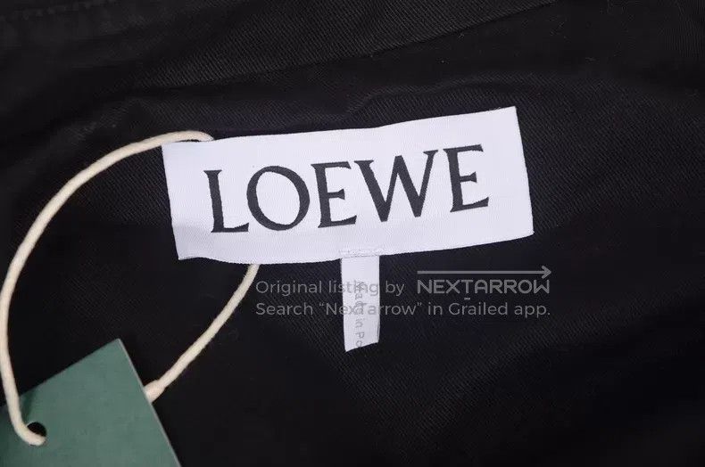 Loewe Loewe Men's Logo Leather Labeled Hooded Jacket Size US S / EU 44-46 / 1 - 2 Thumbnail