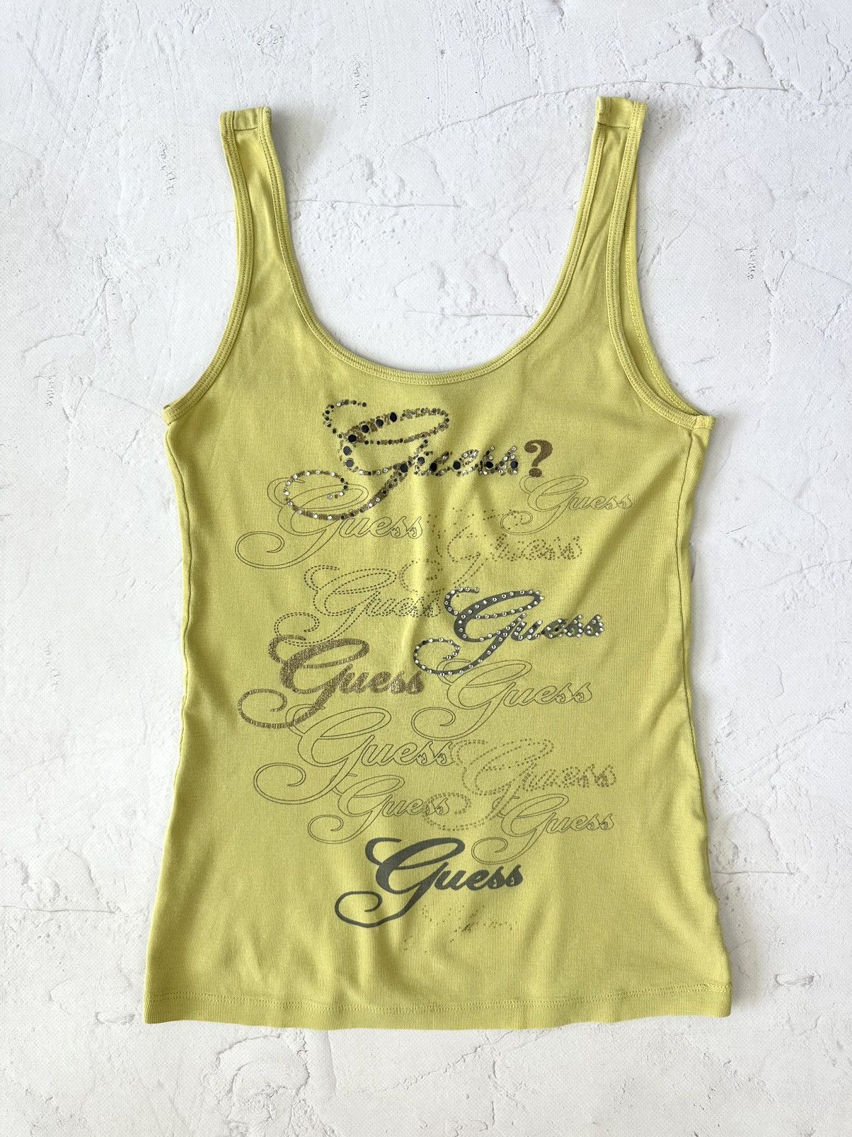 If Six Was Nine Vintage Guess Printed Tank Top Size S / US 4 / IT 40 - 1 Thumbnail